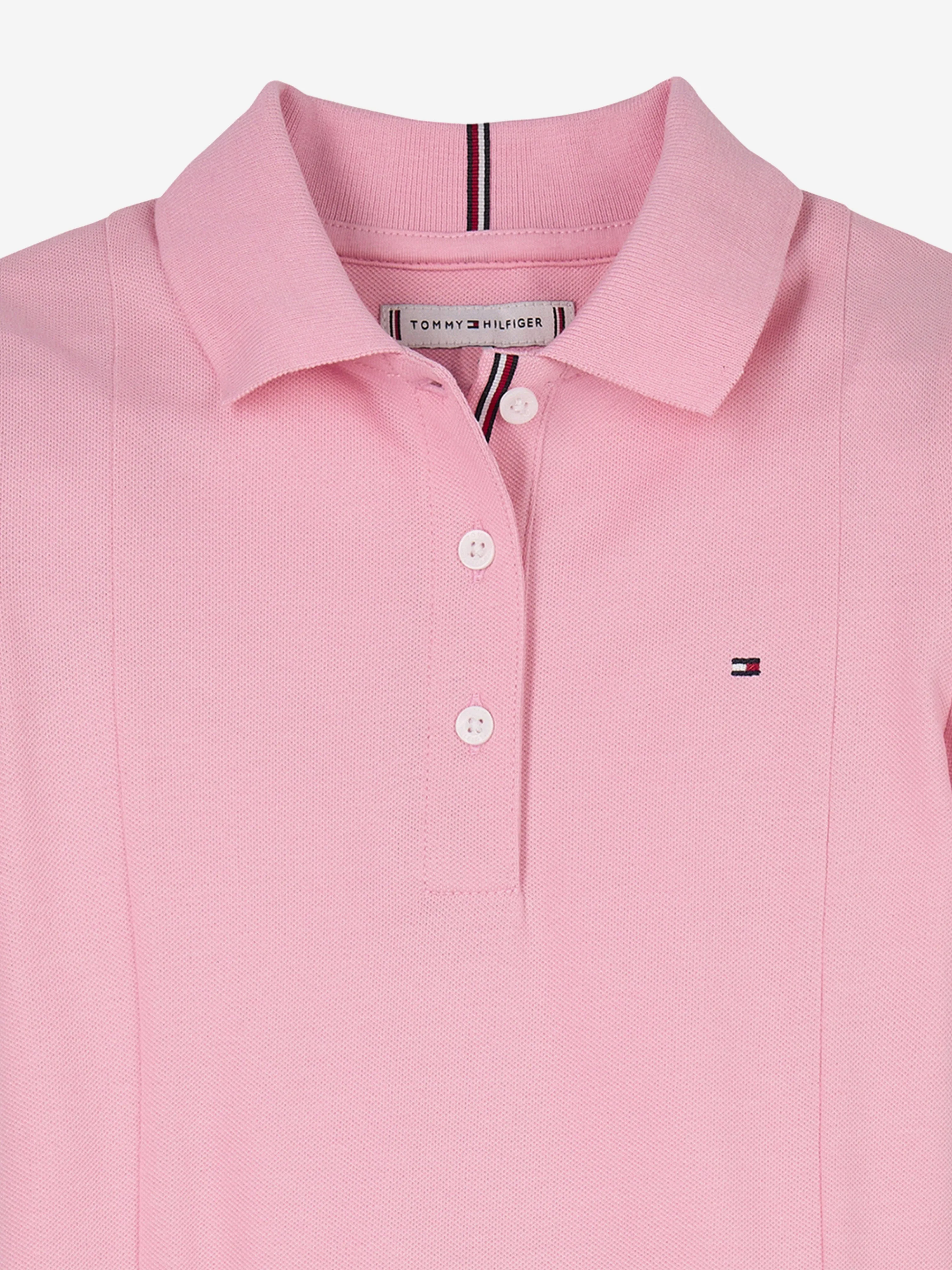Mädchen Polo Kleid in Rosa