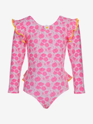 Mädchen Pflaume Badeanzug in Rosa