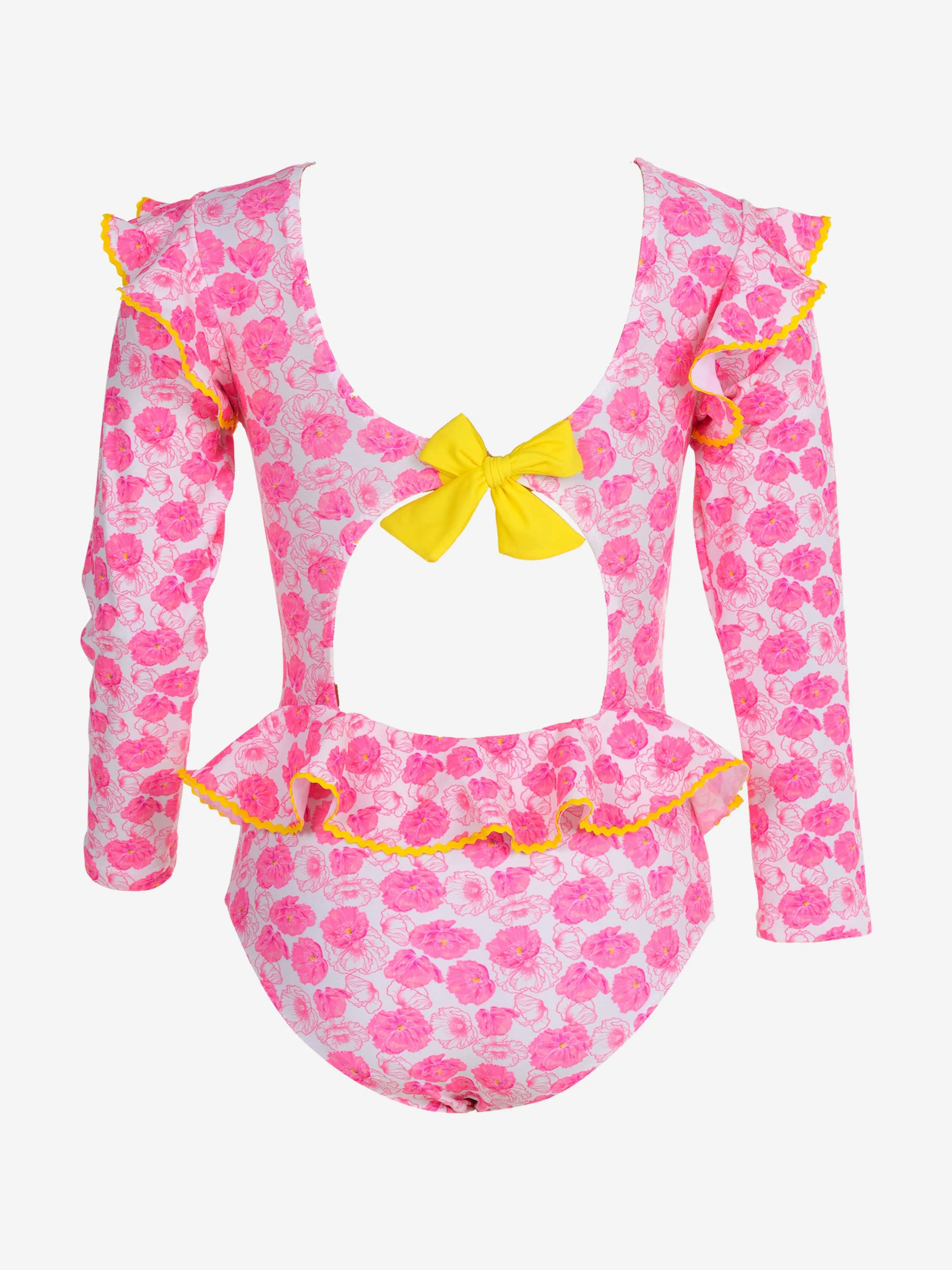 Mädchen Pflaume Badeanzug in Rosa