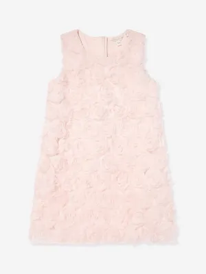 Mädchen ärmelloses Tüllkleid in Rosa