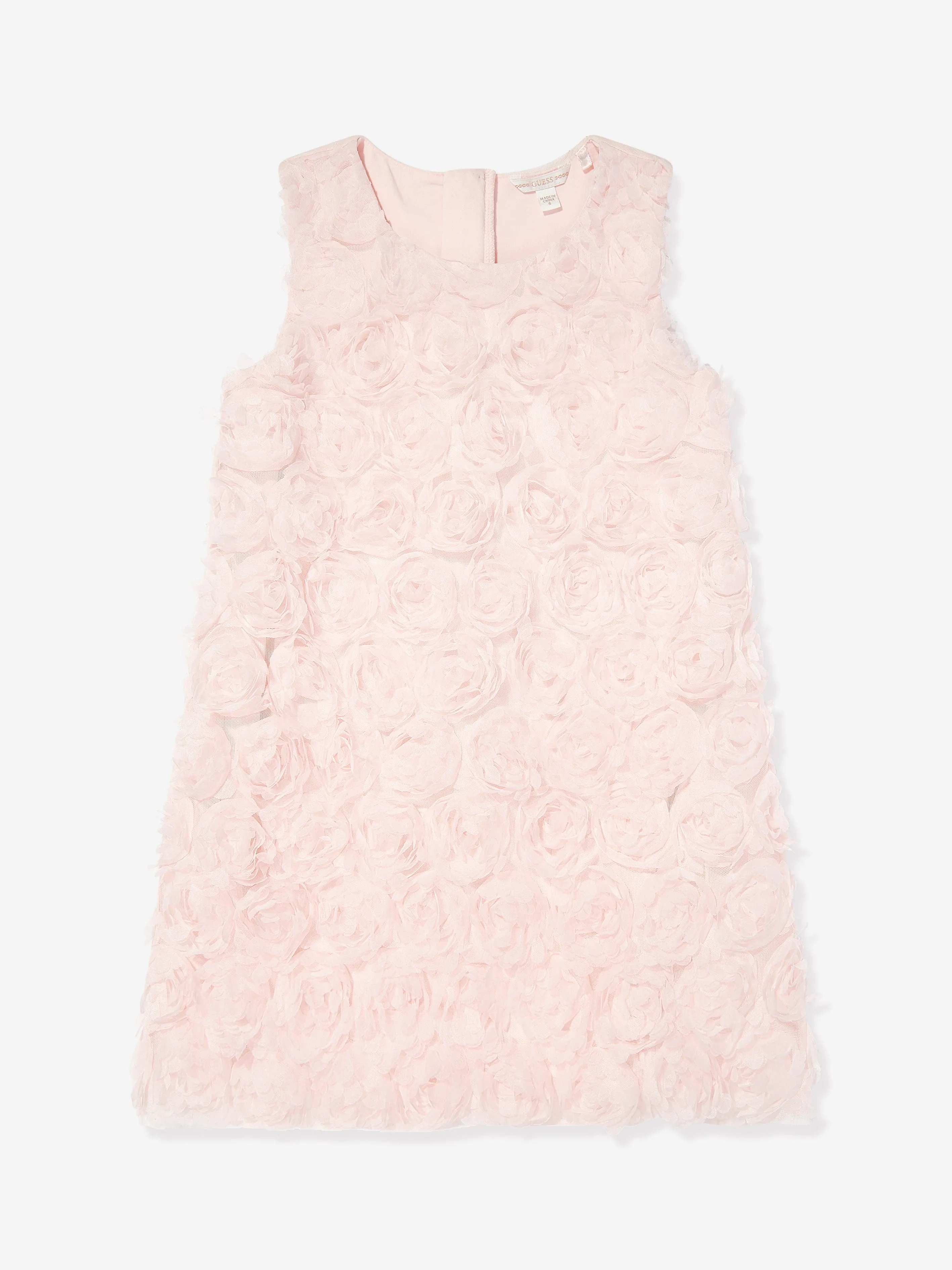 Mädchen ärmelloses Tüllkleid in Rosa