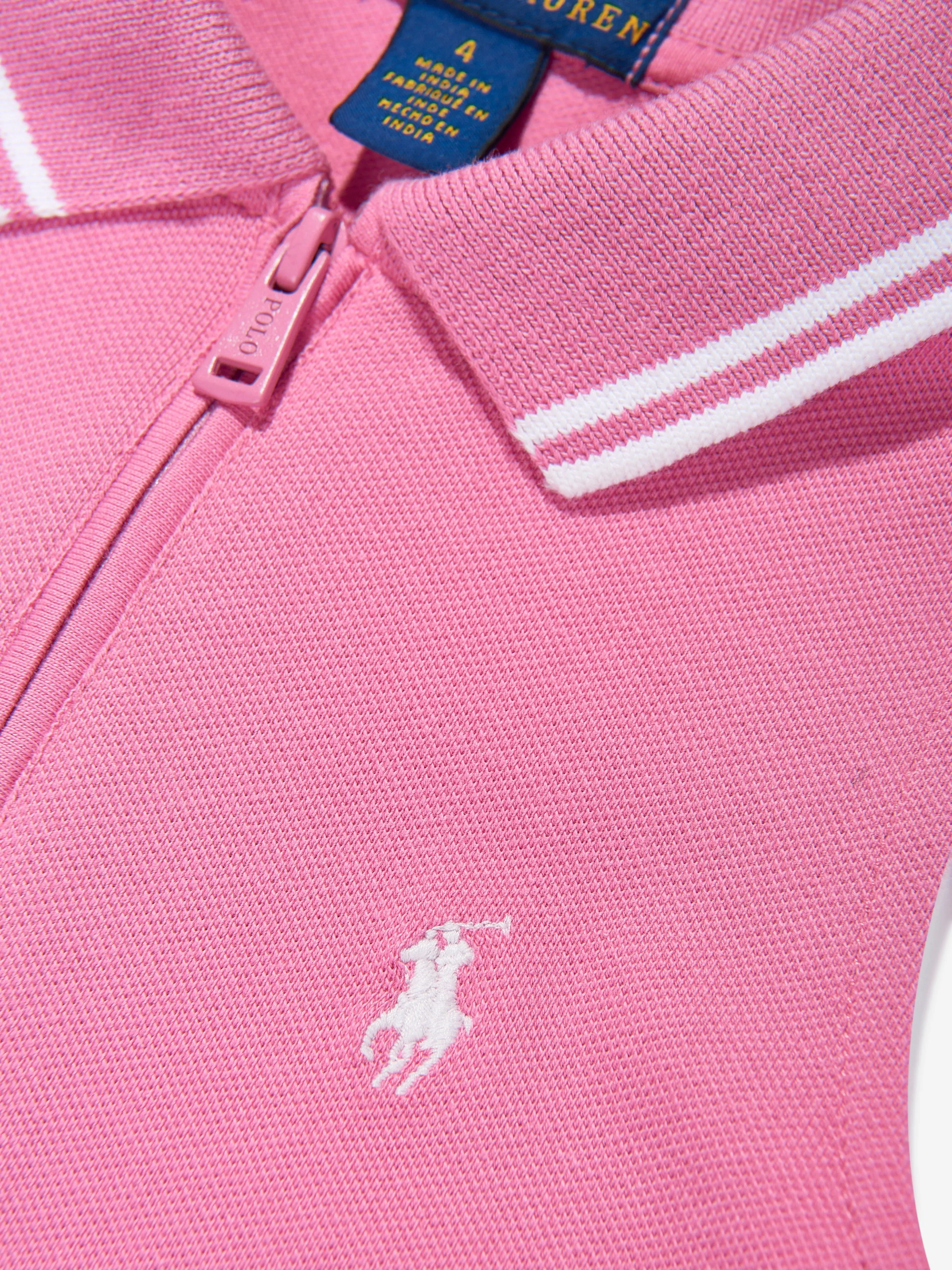 Mädchen ärmelloses Reißverschluss-Pleated-Kleid in Rosa