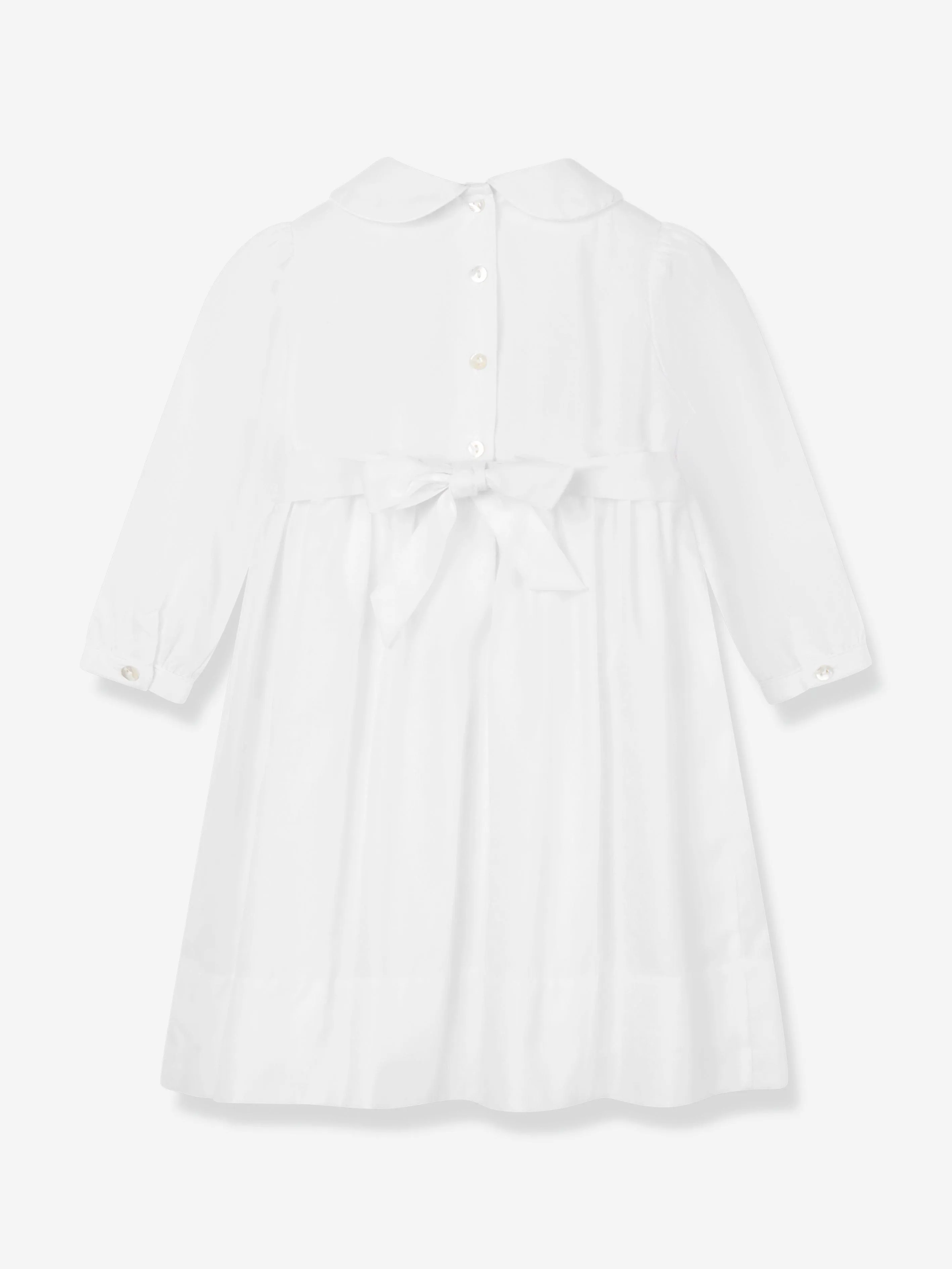 Mädchen Rüschenkleid in Weiß