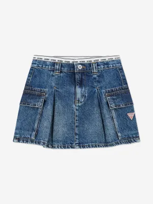 Sportlicher Denimrock für Mädchen in Blau