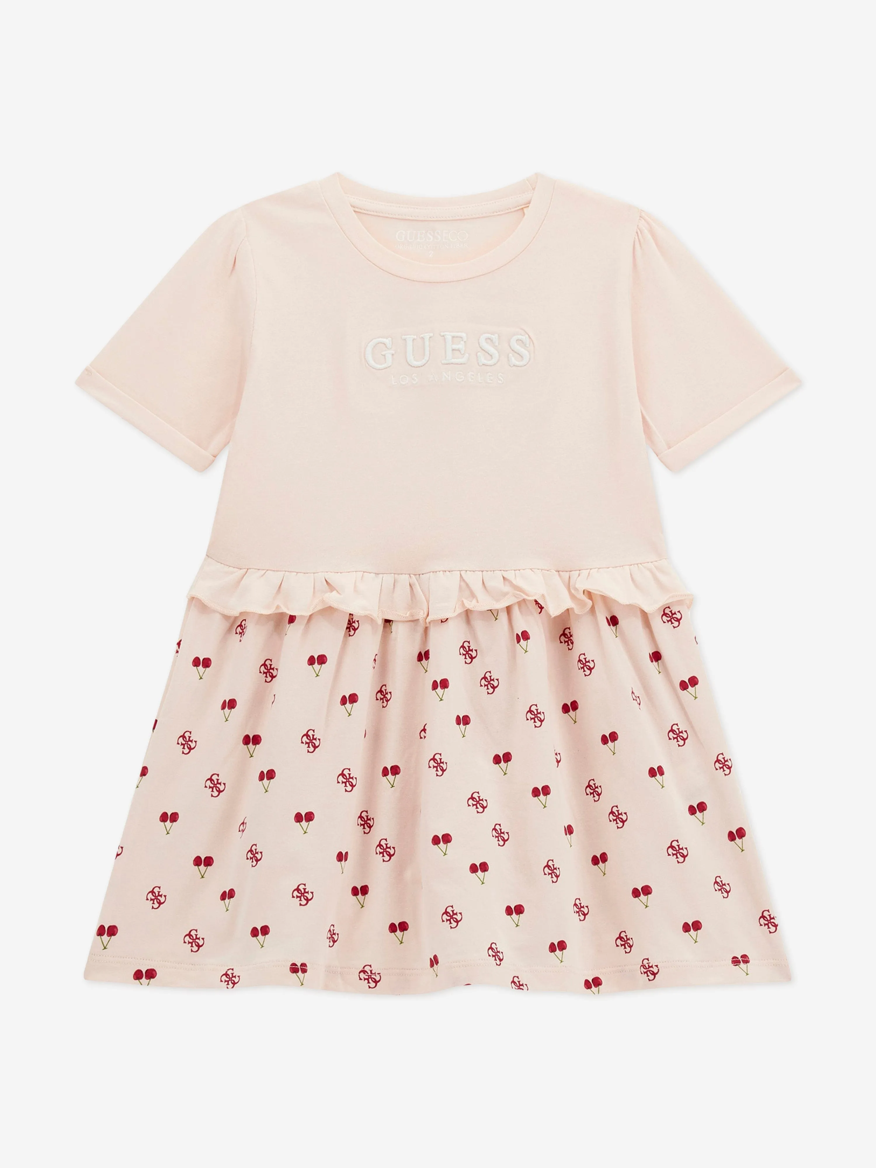 Mädchen Stretch-Jersey-Kleid in Rosa