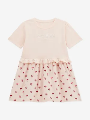 Mädchen Stretch-Jersey-Kleid in Rosa