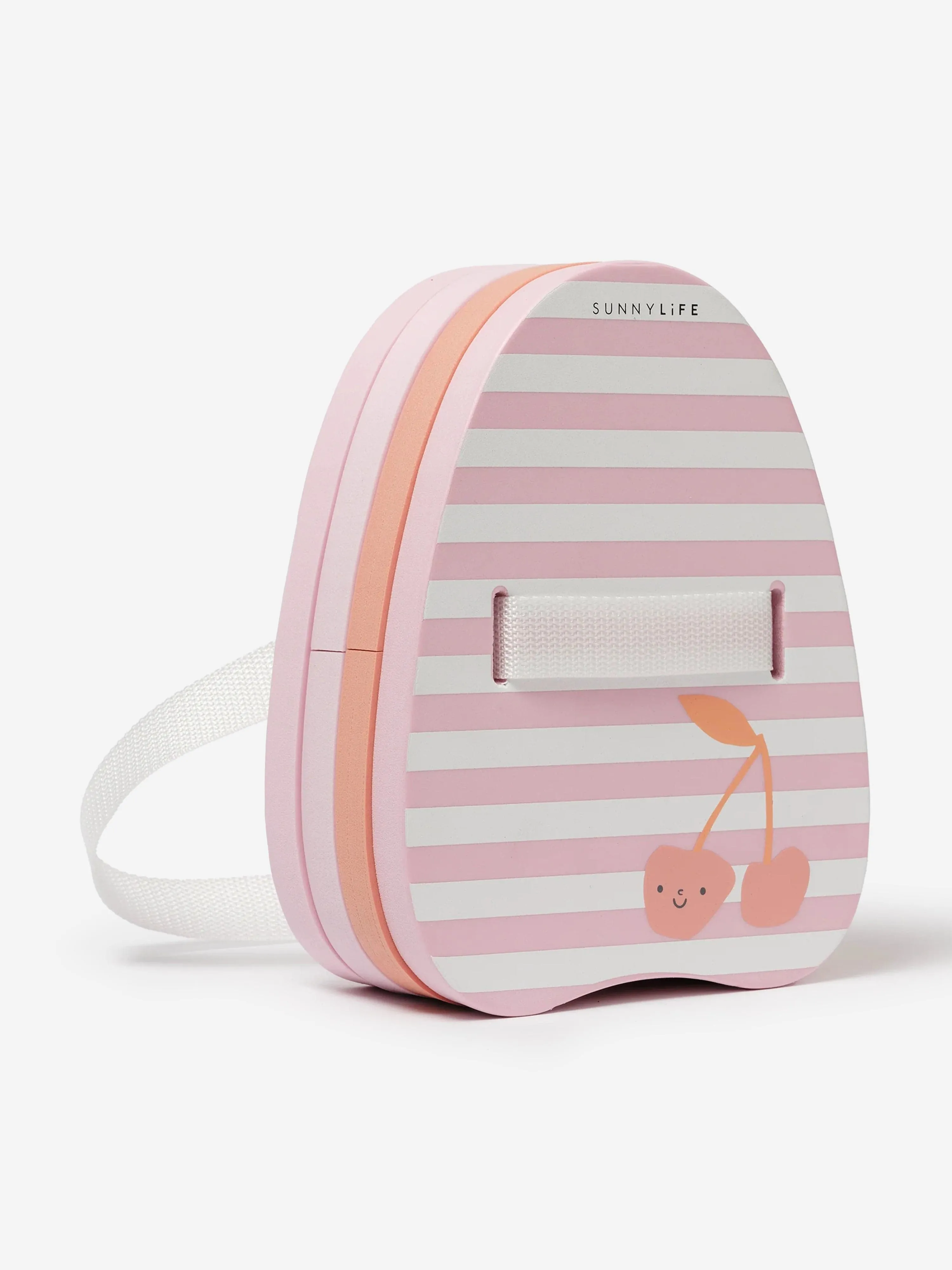 Mädchen Gestreiftes Bubble Rücken Schwimmhilfe Kirsche in Rosa (23cm)