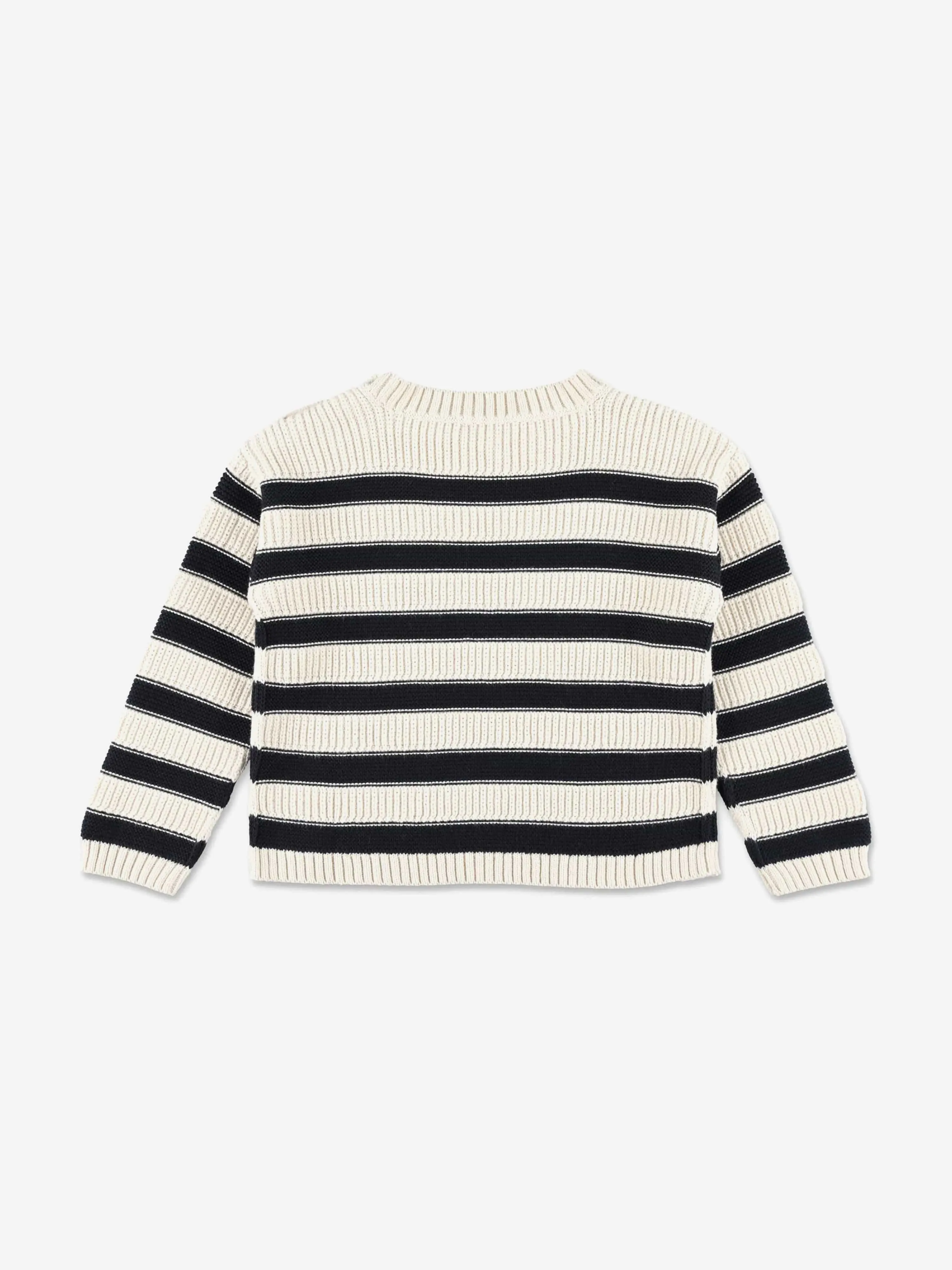 Mädchen gestreifter Ereni Pullover in Marineblau
