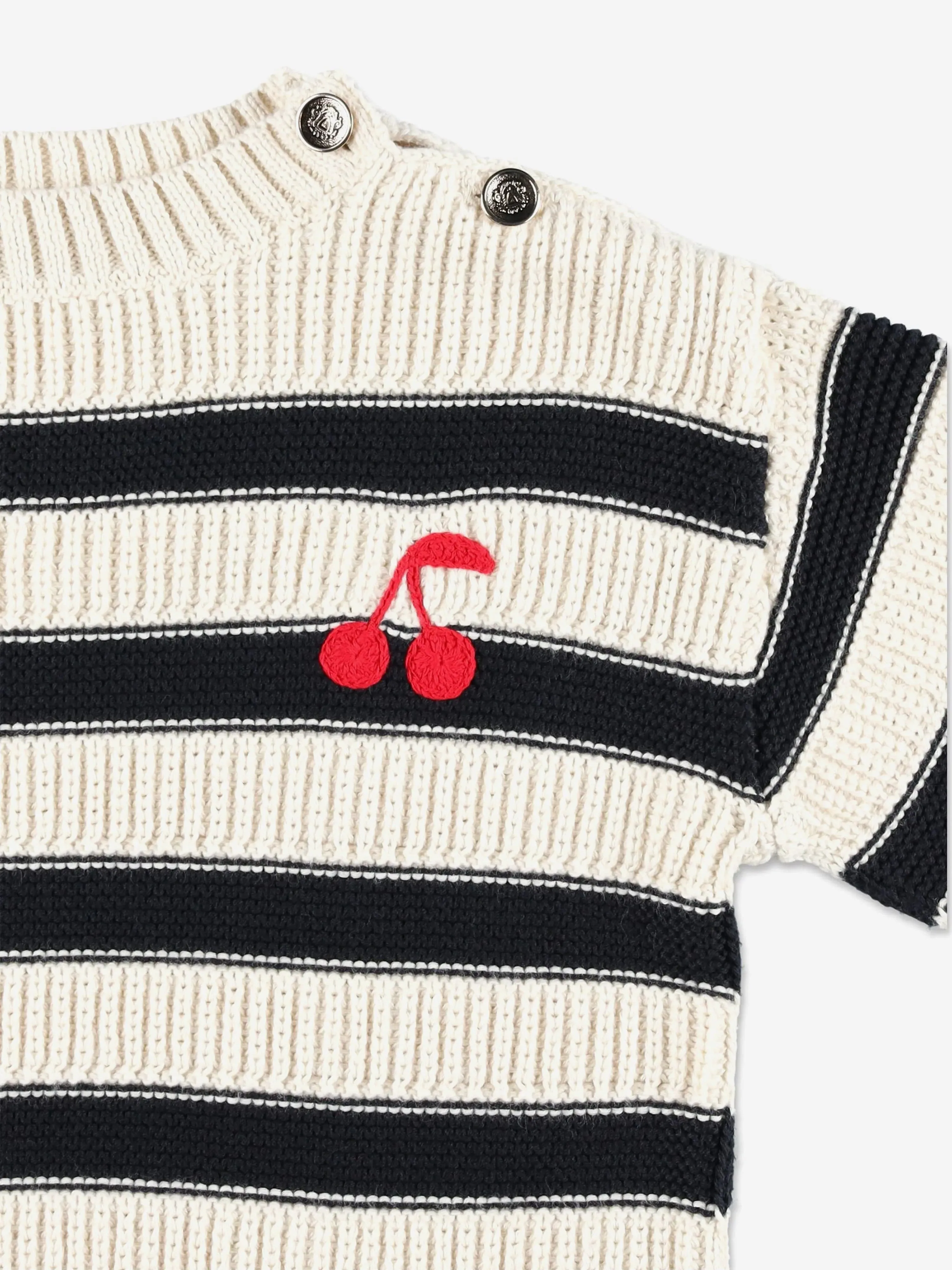 Mädchen gestreifter Ereni Pullover in Marineblau