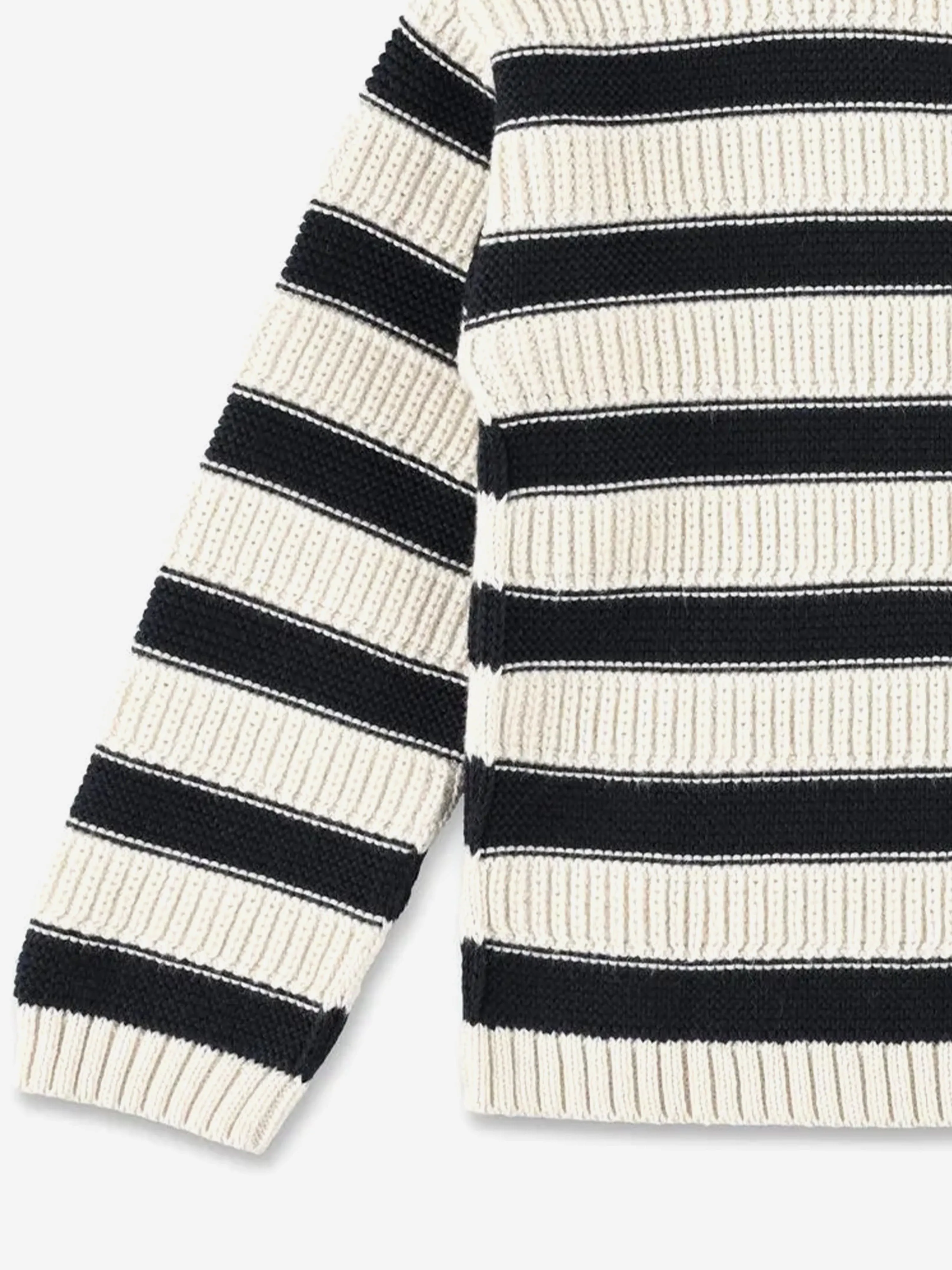 Mädchen gestreifter Ereni Pullover in Marineblau