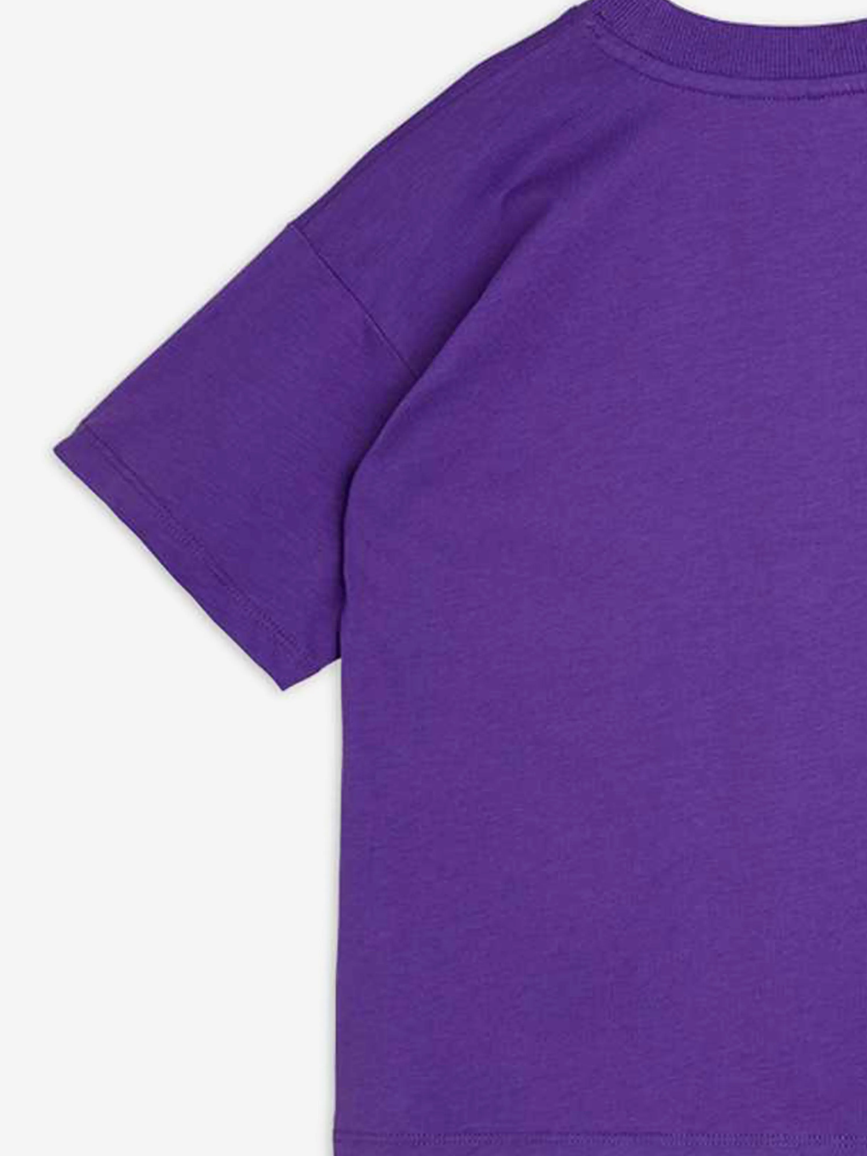Sonntags-T-Shirt für Mädchen in Lila