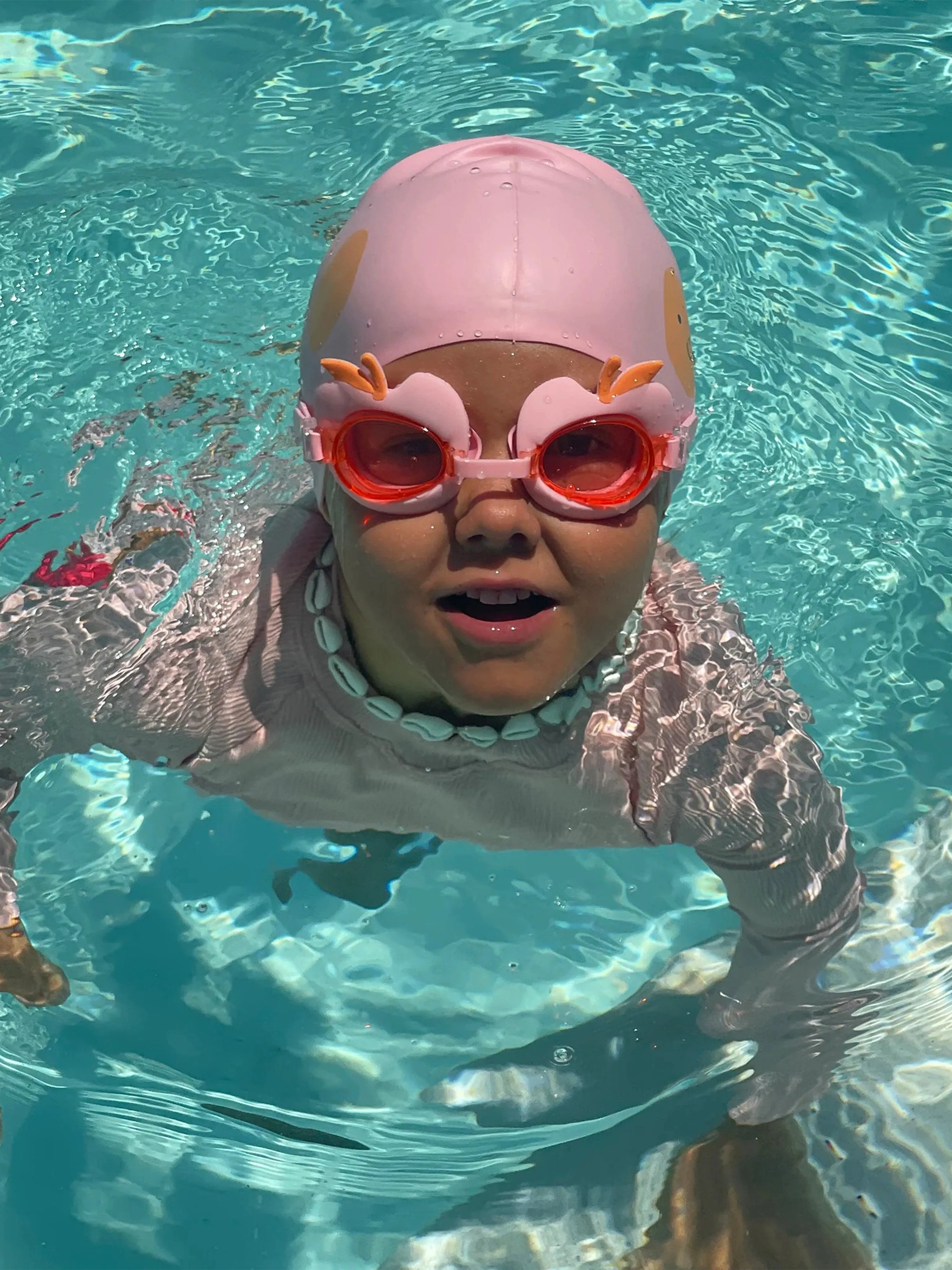 Mädchen Schwimmbrille Cotton Candy Kirsche in Rosa (16cm)