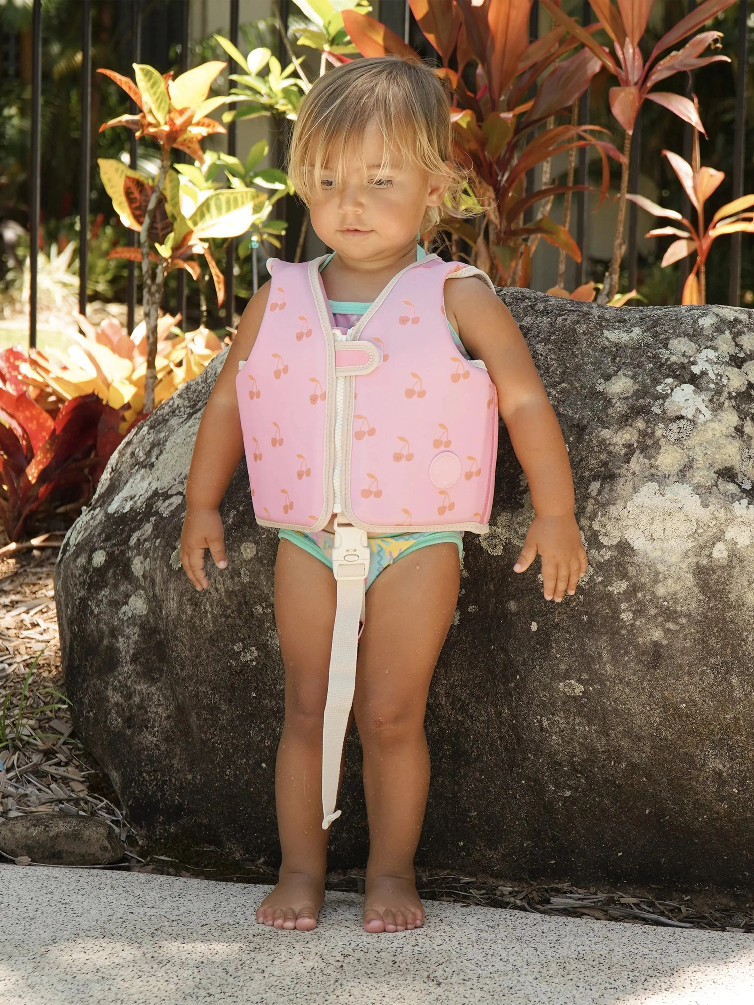 Mädchen Schwimmweste Cotton Candy Kirsche in Rosa