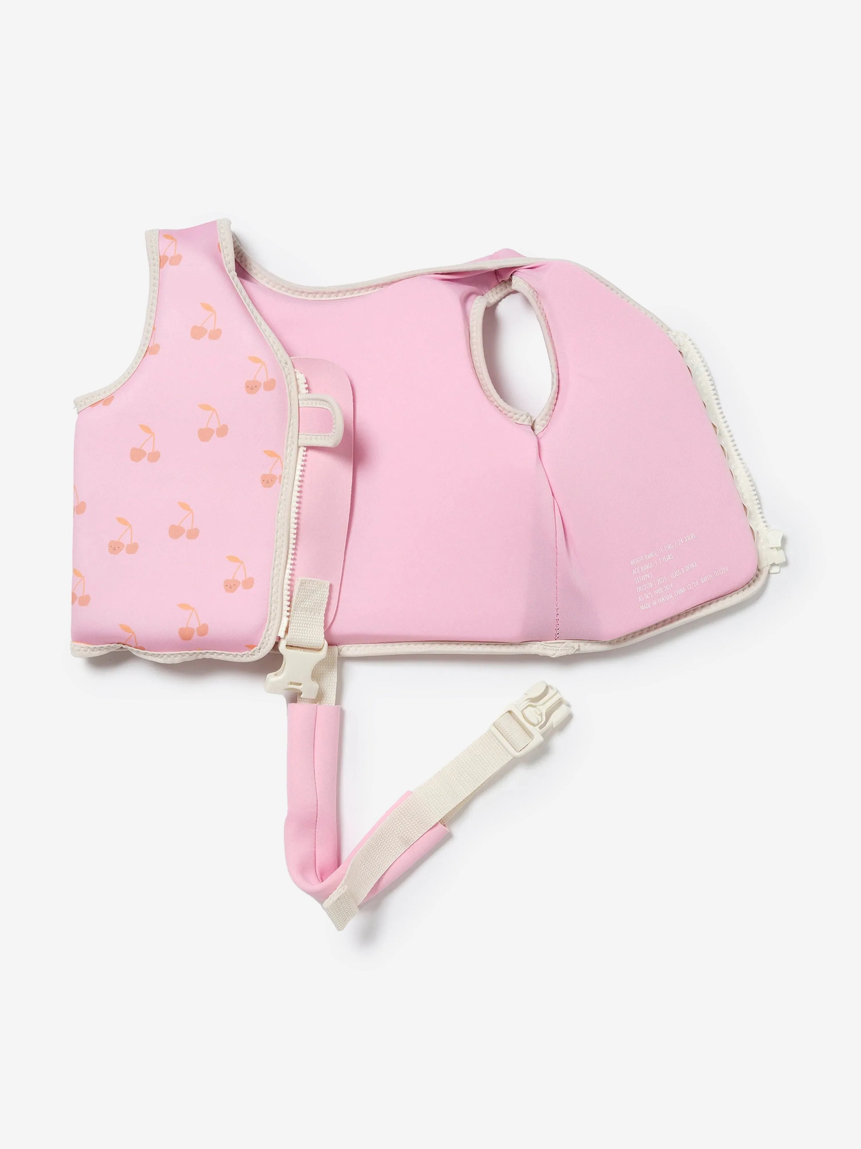 Mädchen Schwimmweste Cotton Candy Kirsche in Rosa