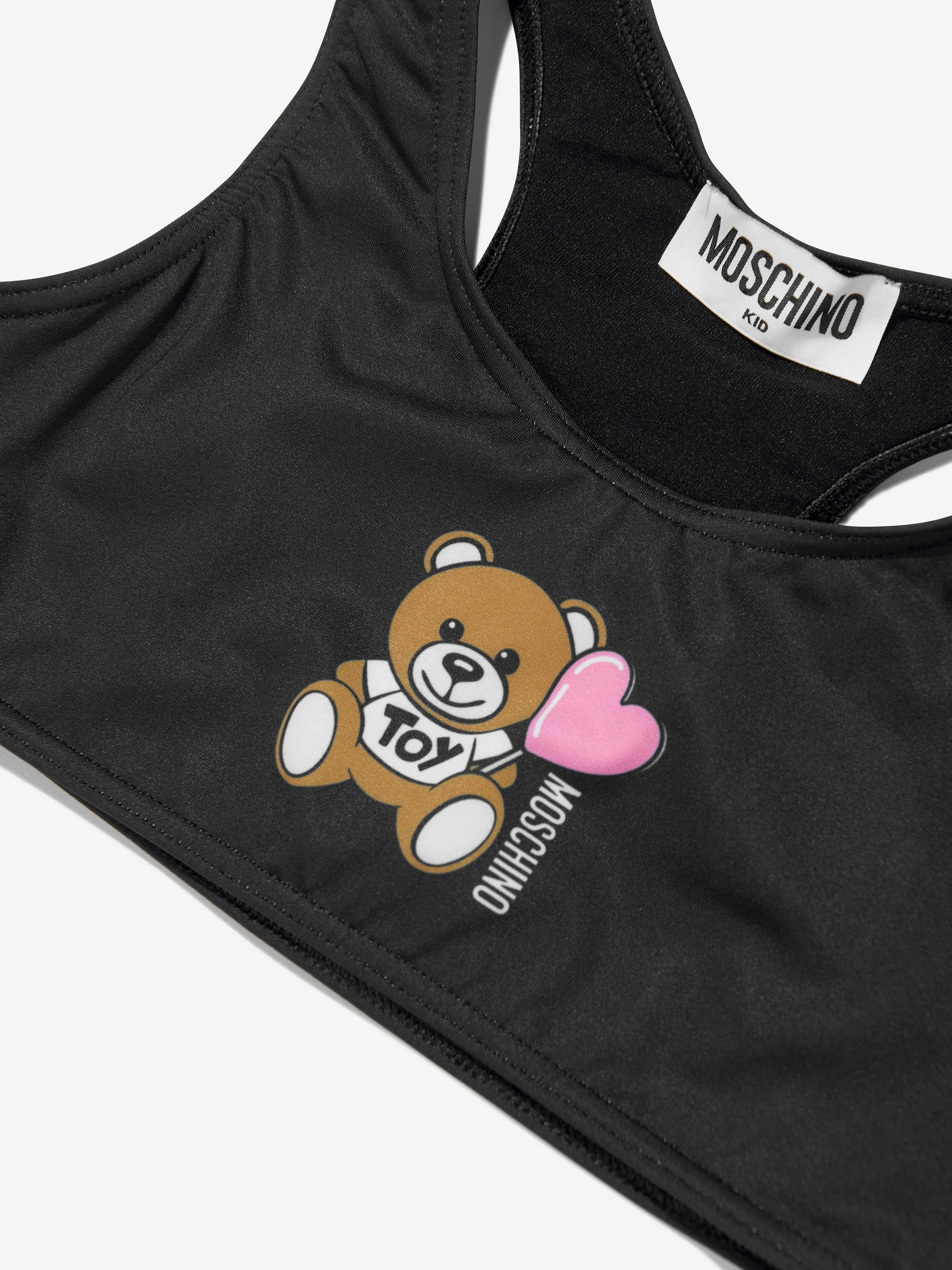 Mädchen Teddybär Logo Bikini in Schwarz
