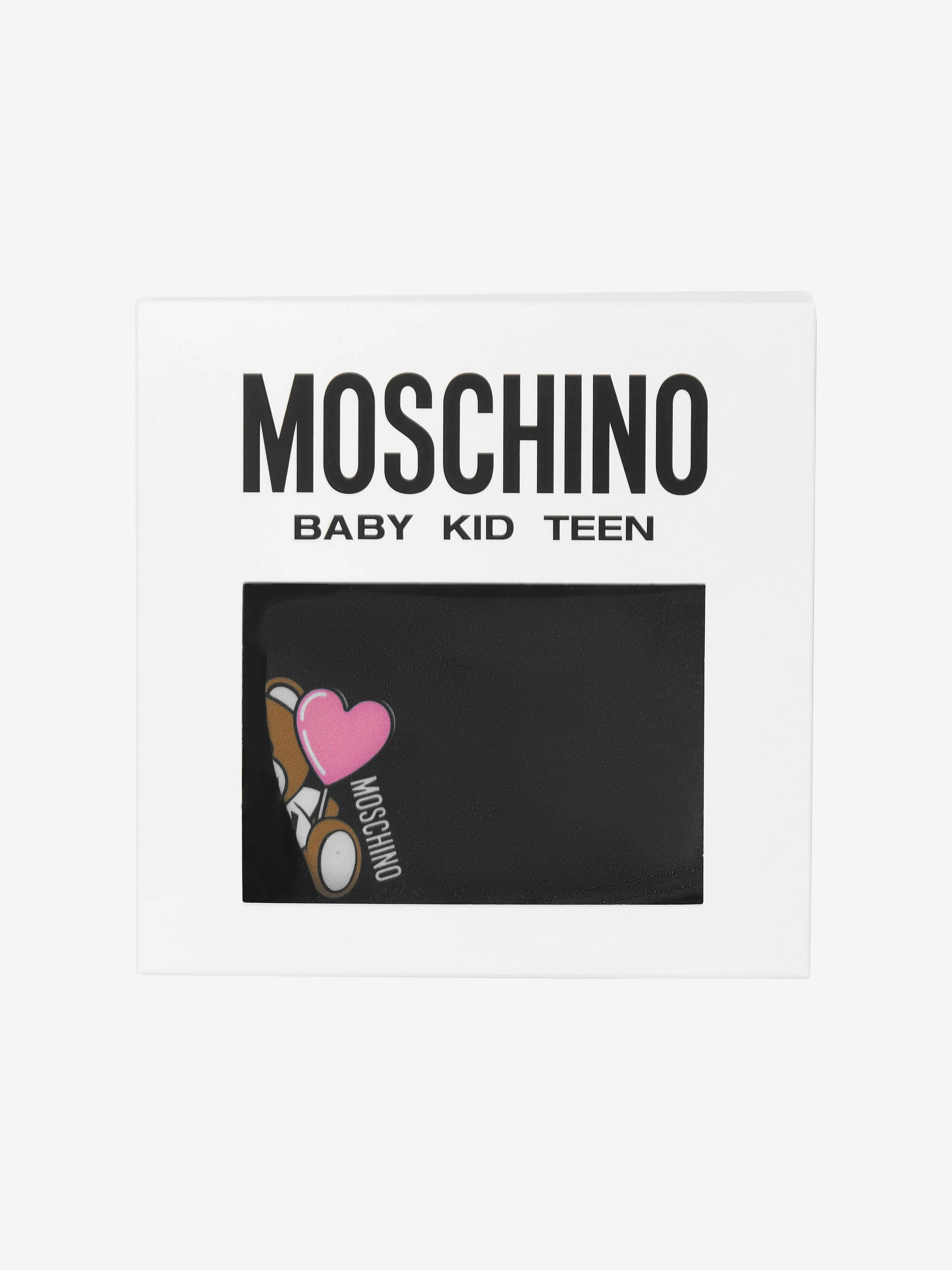 Mädchen Teddybär Logo Bikini in Schwarz