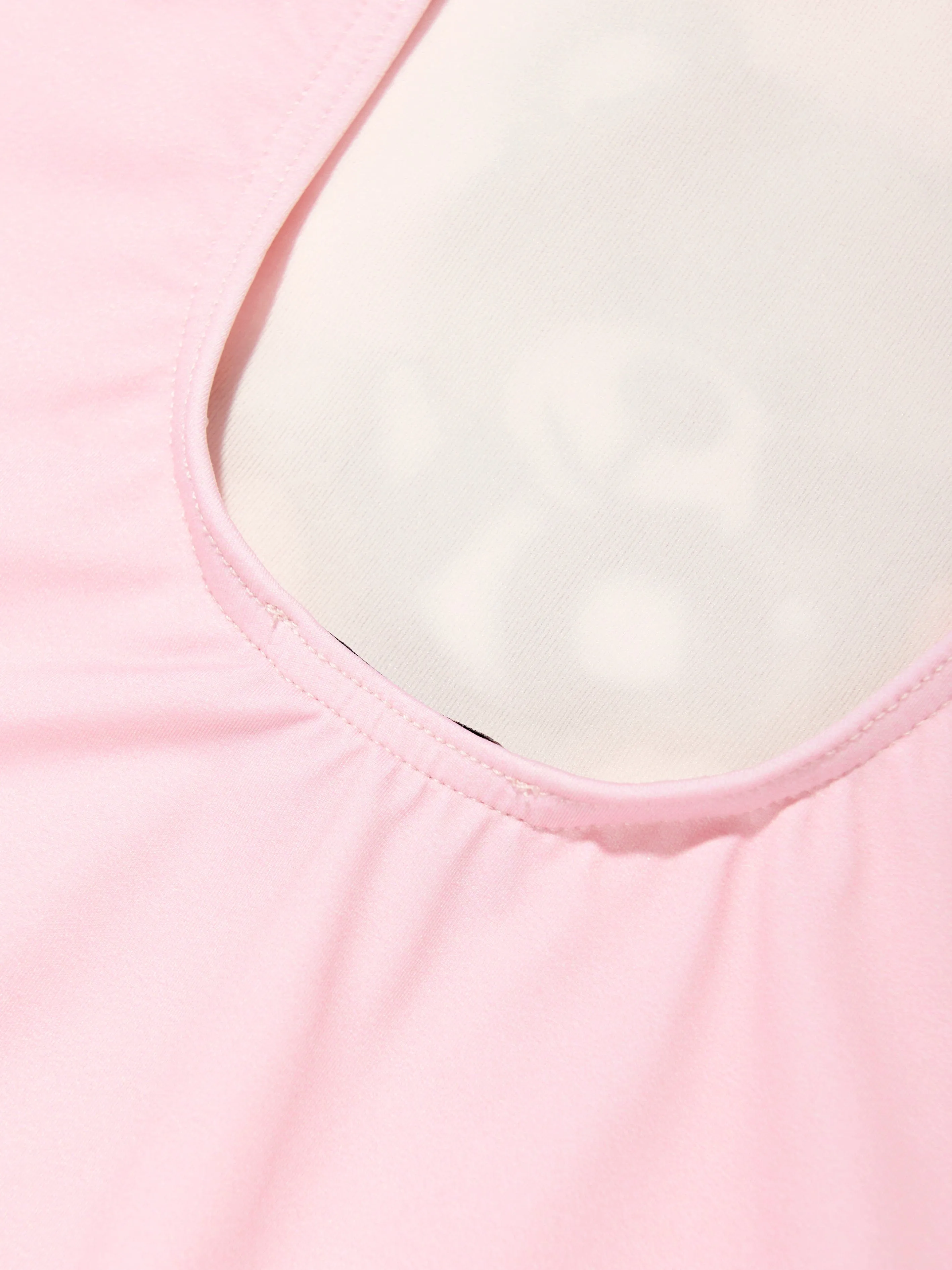 Mädchen Teddybär Logo Badeanzug in Rosa