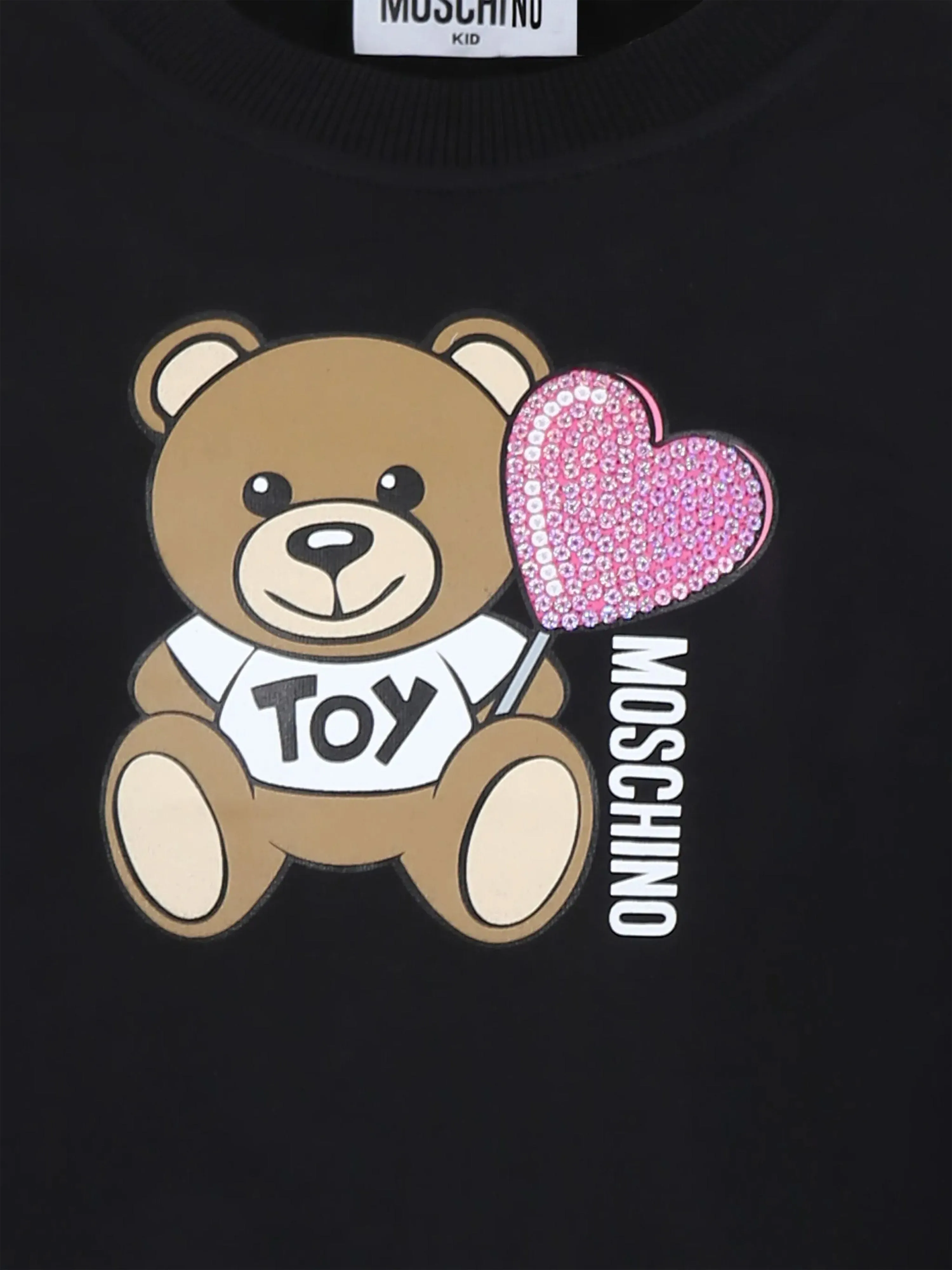 Mädchen Teddybär Pullover in Schwarz