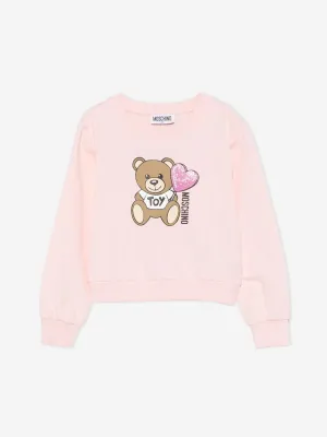 Mädchen Teddybär Pullover in Rosa