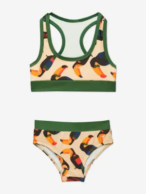 Mädchen Toucan Bikini in Beige