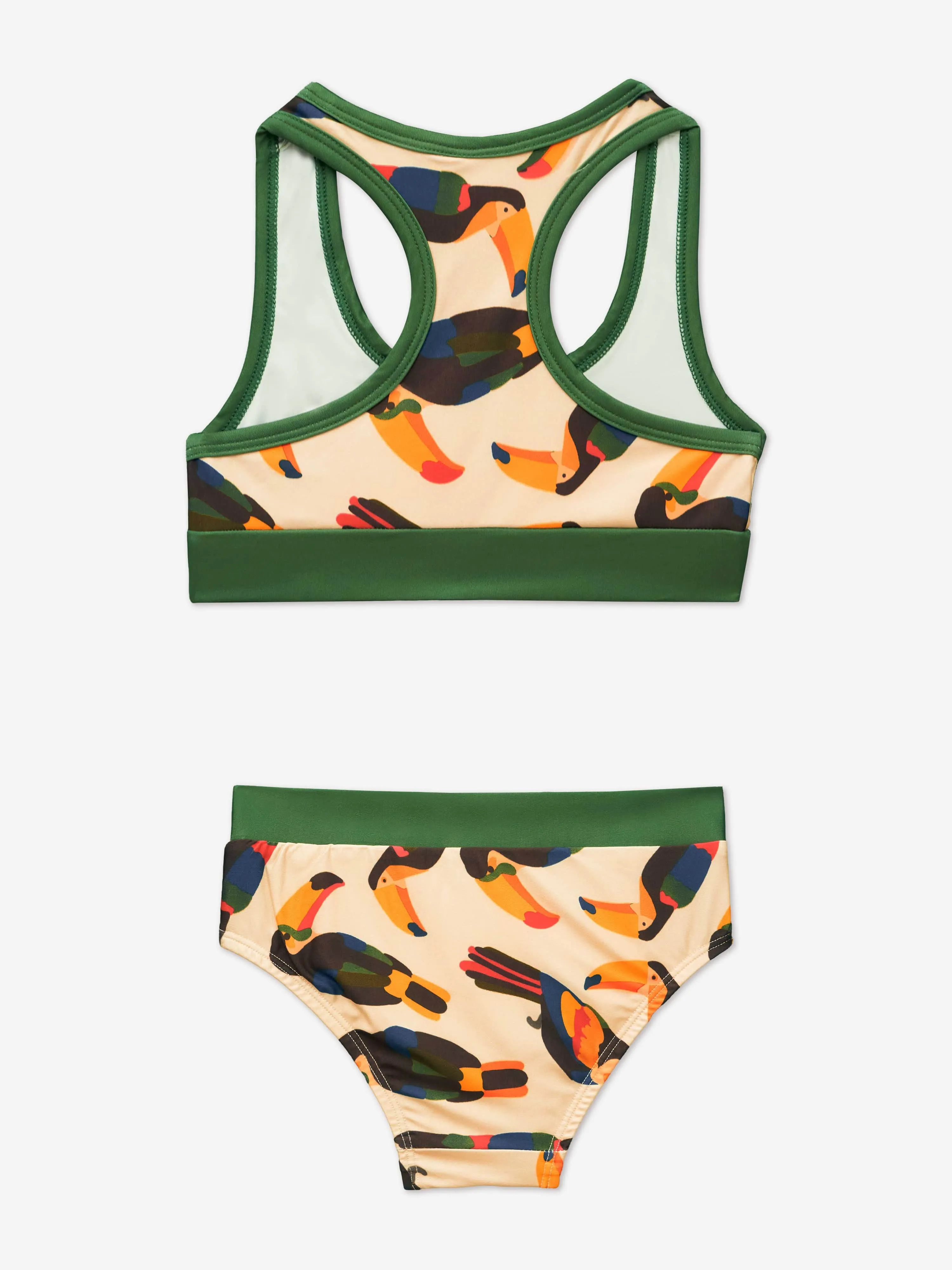 Mädchen Toucan Bikini in Beige