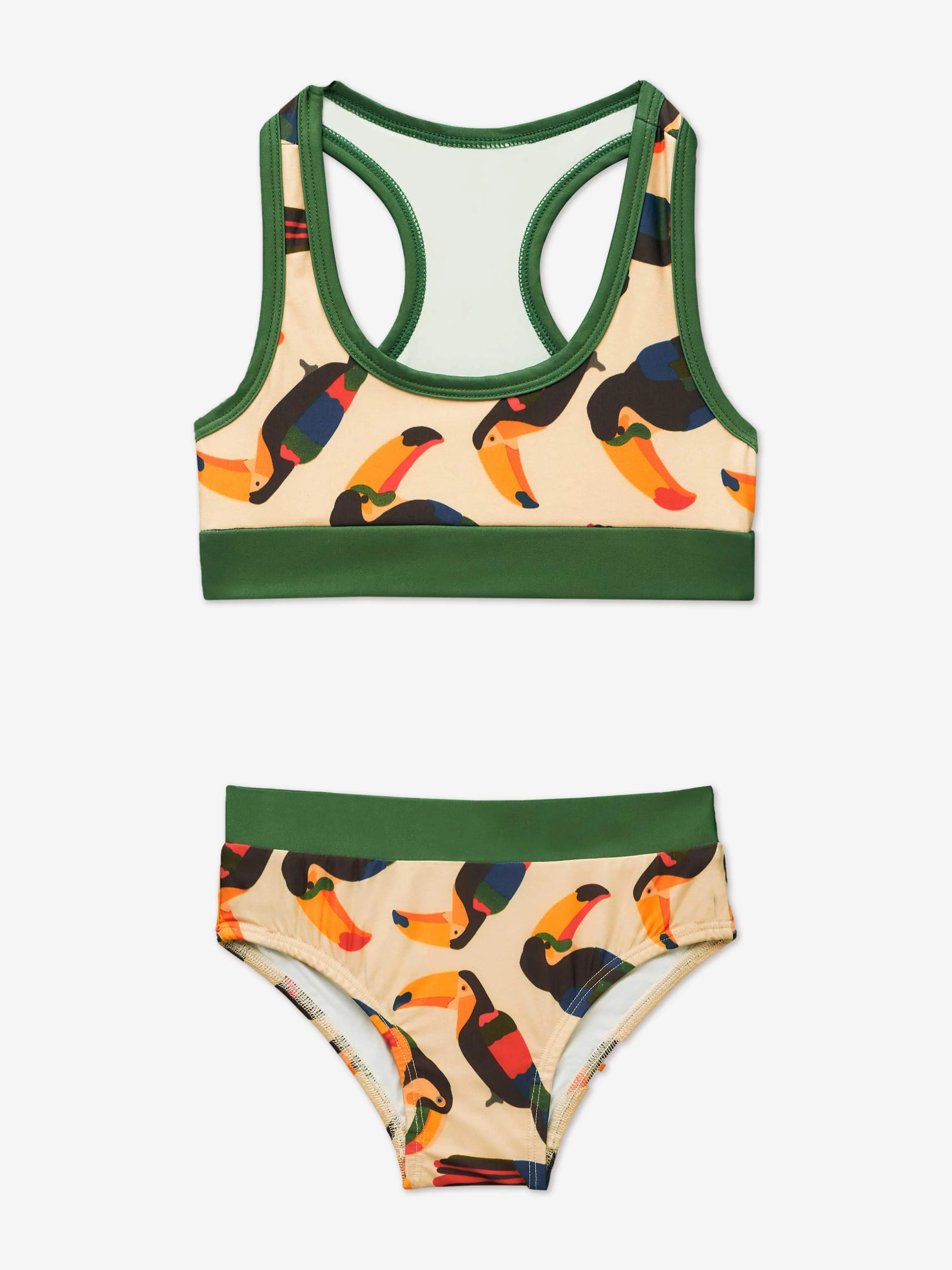 Mädchen Toucan Bikini in Beige