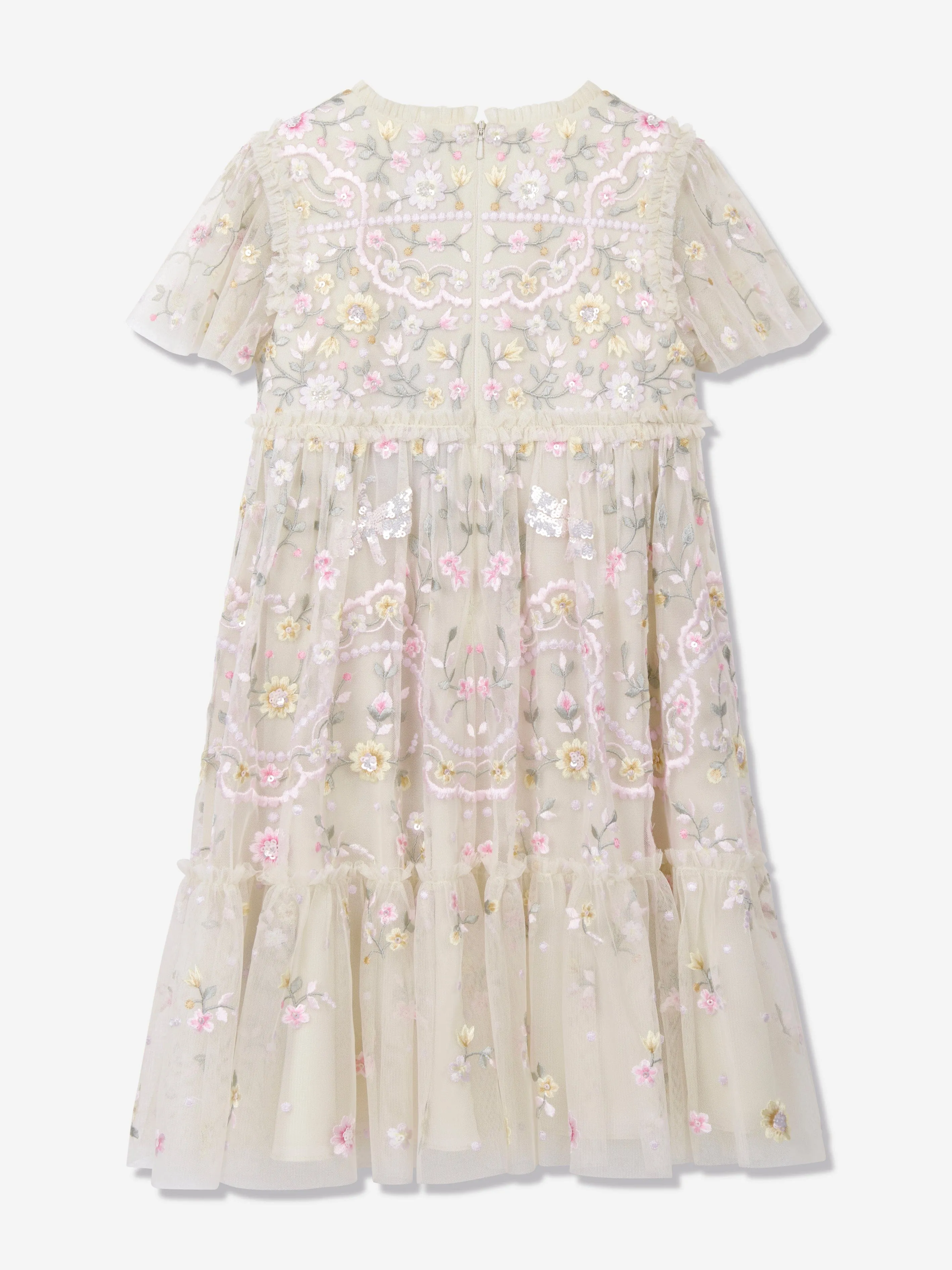Mädchen Tüll Libellenkleid in Elfenbein