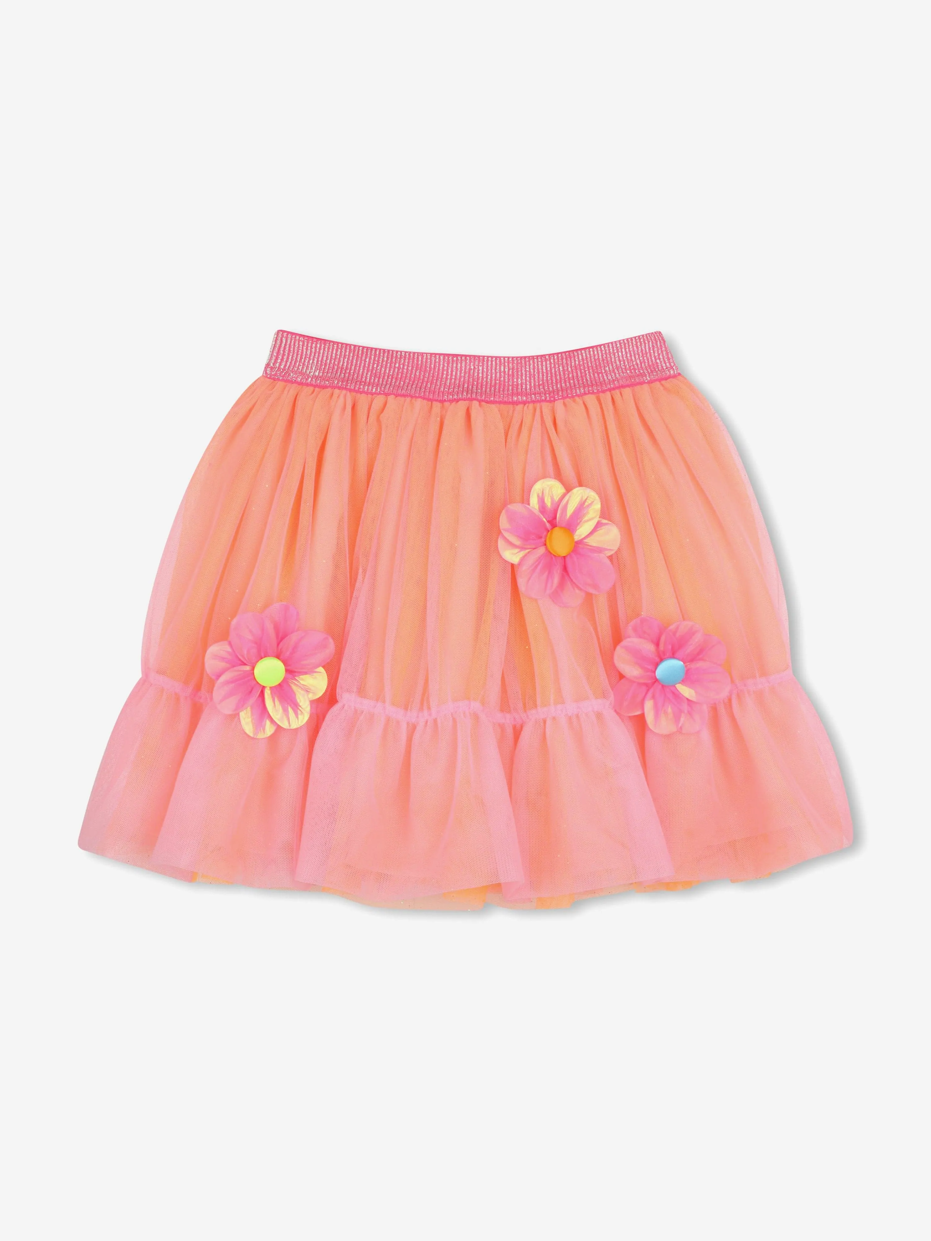 Mädchen Tüll Blumenrock in Rosa