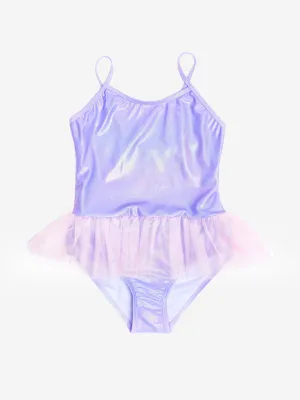 Mädchen Tutu Badeanzug in Lila (UPF50 )