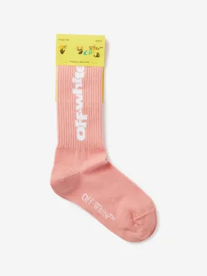 Mädchen Typ Grafik Lange Socken in Rosa