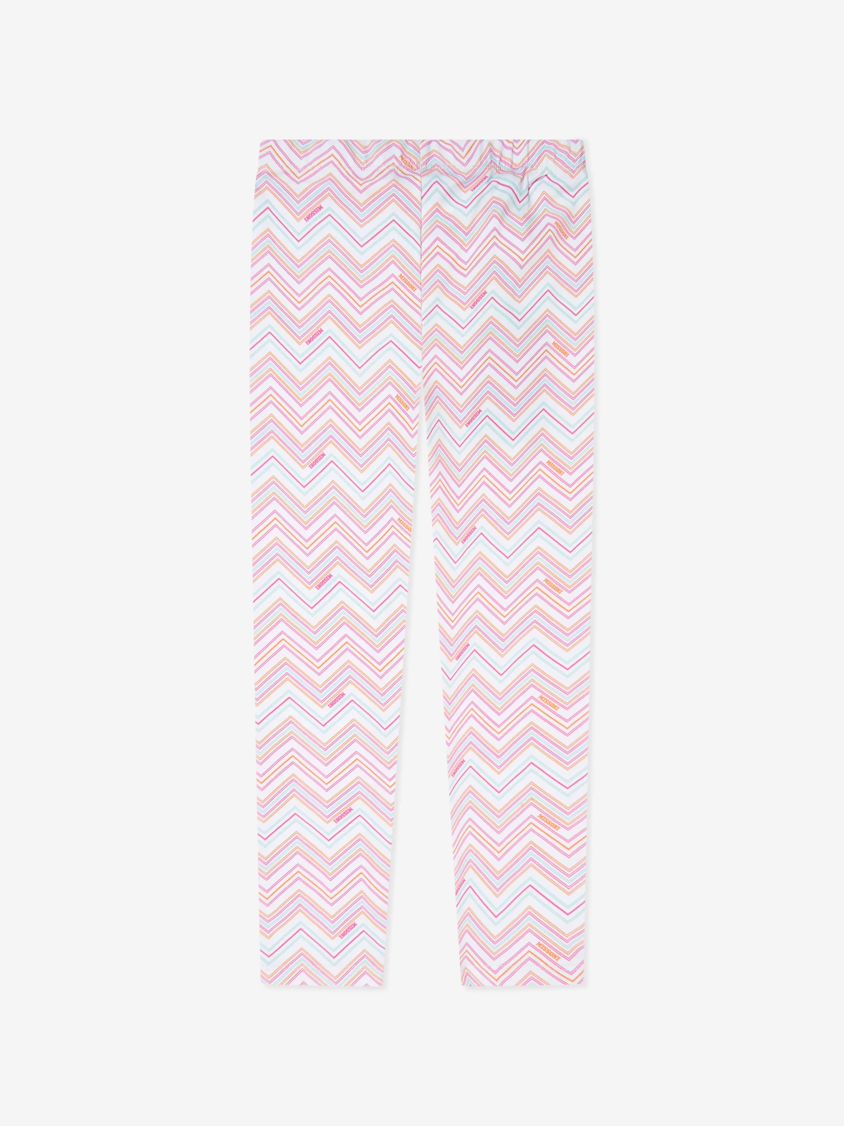 Mädchen Zickzack-Leggings in Mehrfarben