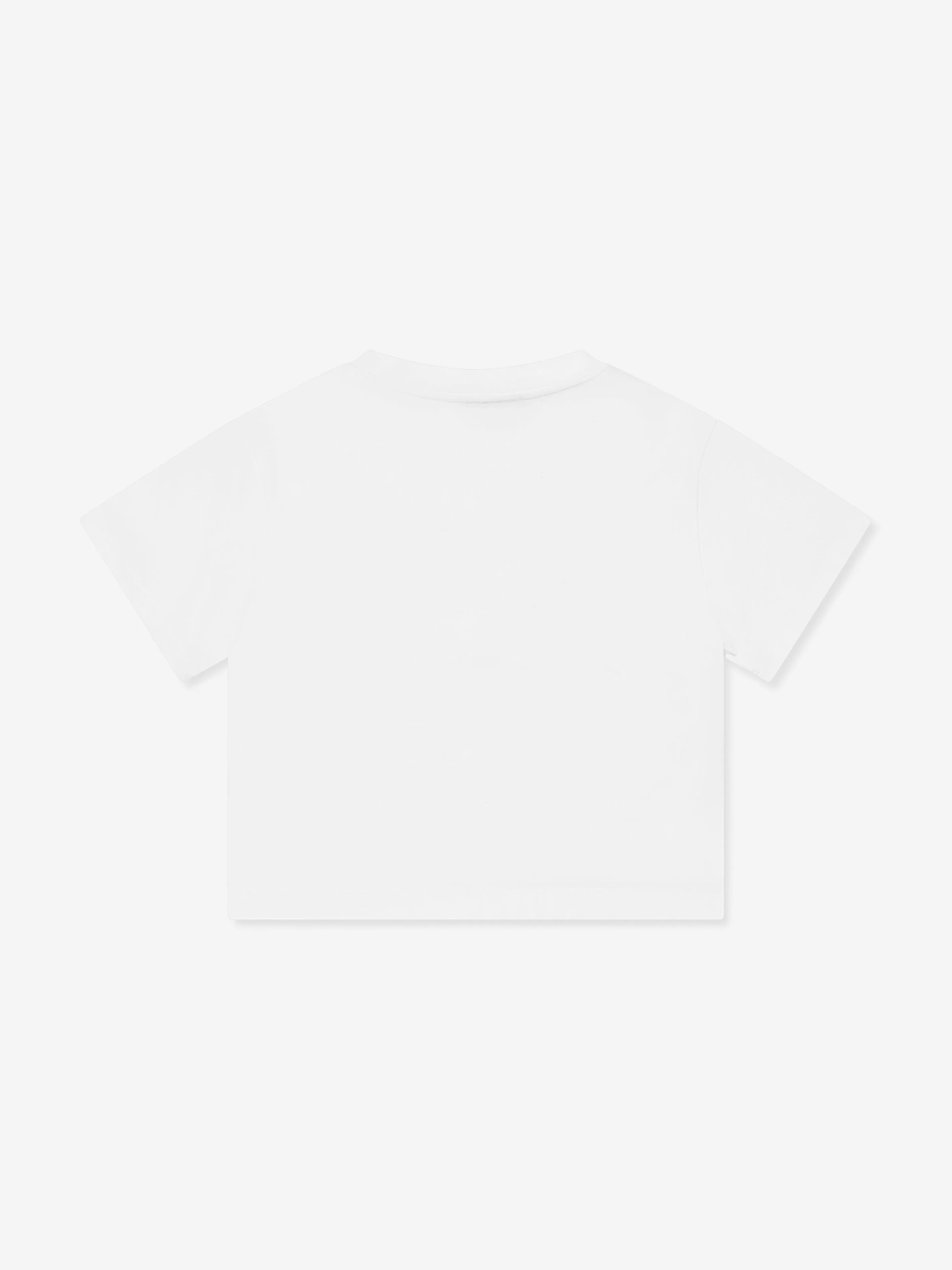 Mädchen Zickzack-Logo T-Shirt in Weiß