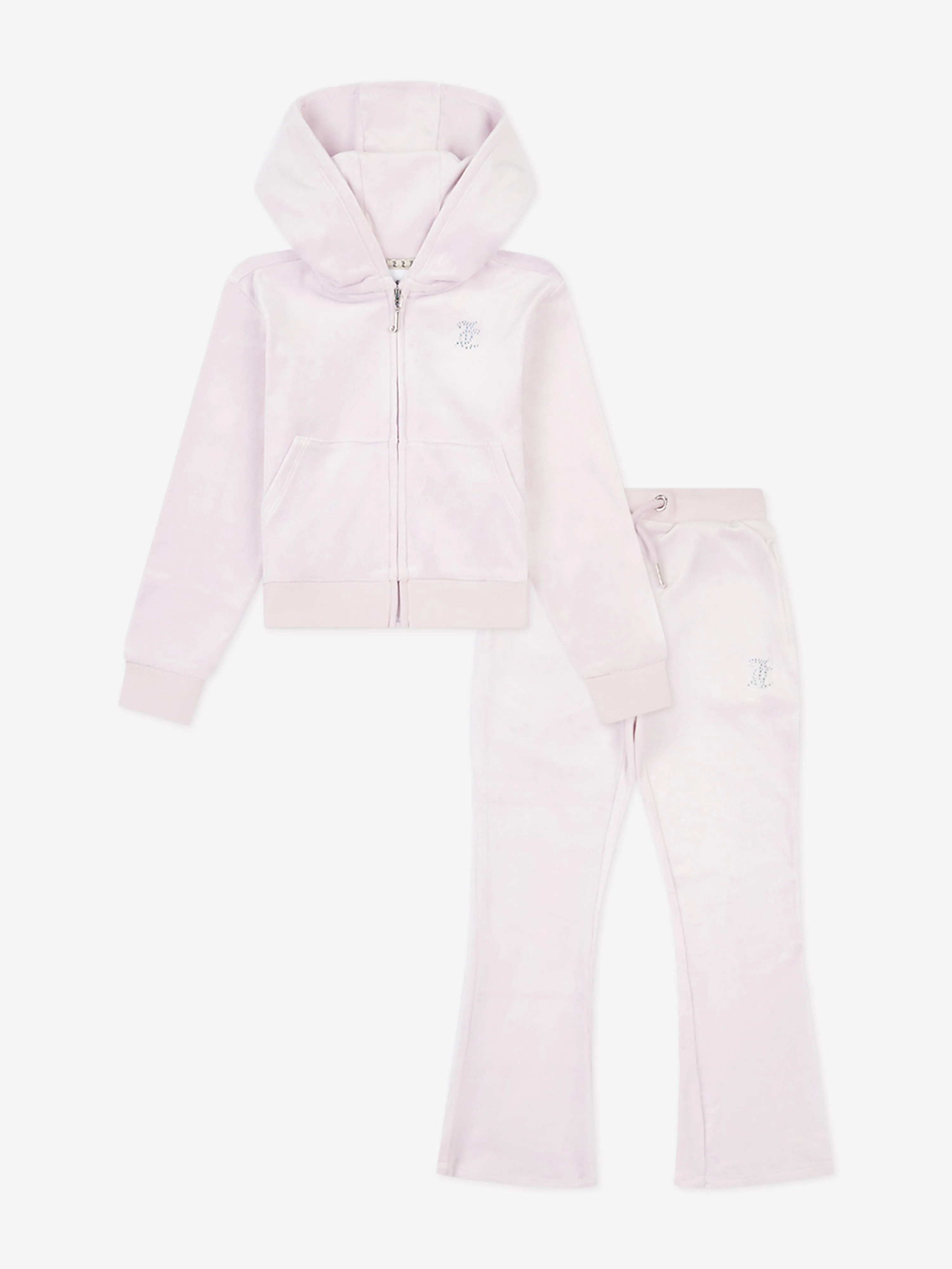Mädchen Reißverschluss & Bootcut Jogger Tracksuit in Lila