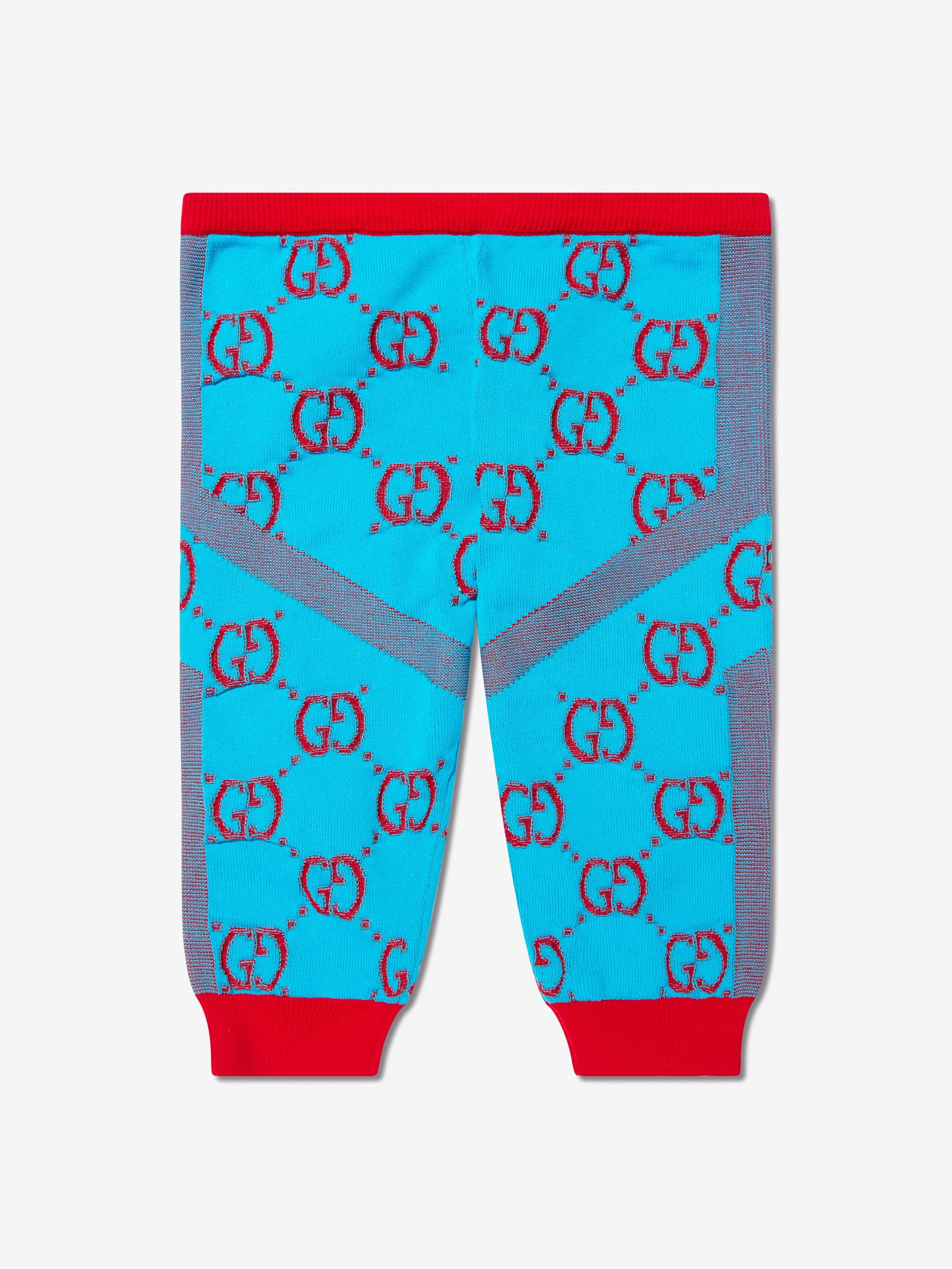 Gucci Baby Girls GG Logo Leggings in Blau