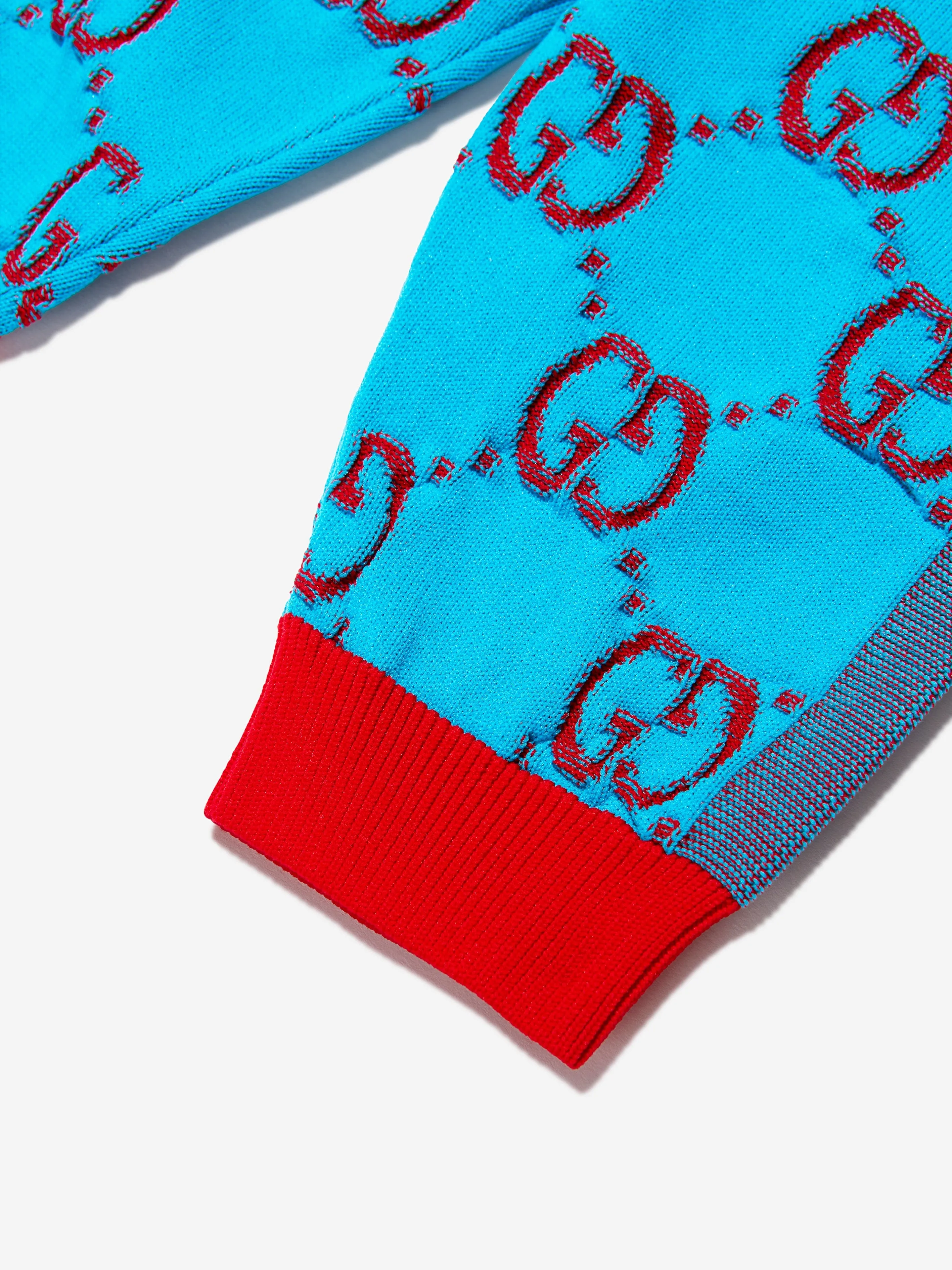 Gucci Baby Girls GG Logo Leggings in Blau