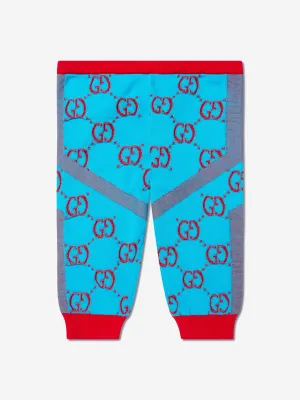 Gucci Baby Girls GG Logo Leggings in Blau