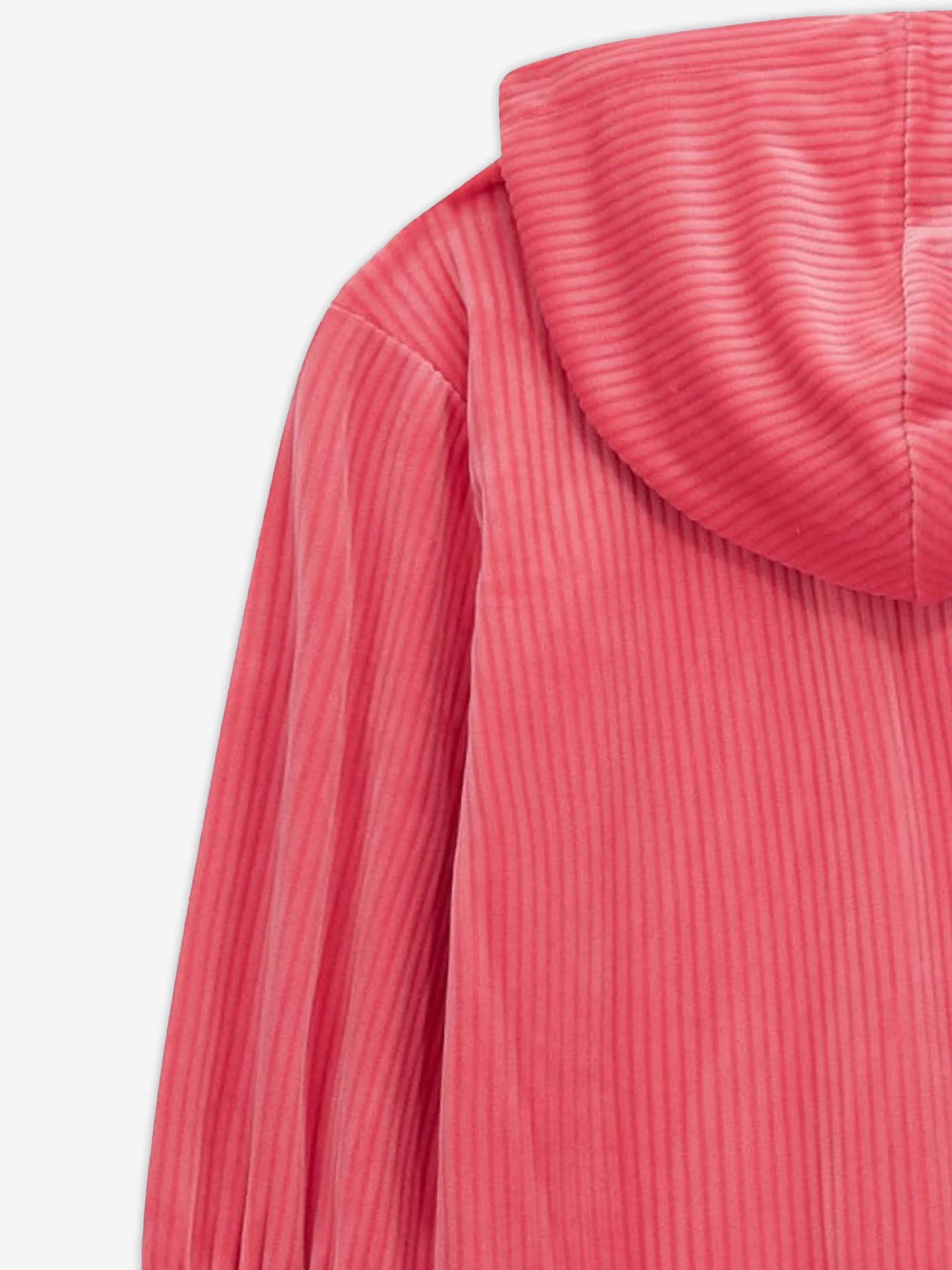 Guess Girls Cord Kapuzenkleid in Rosa