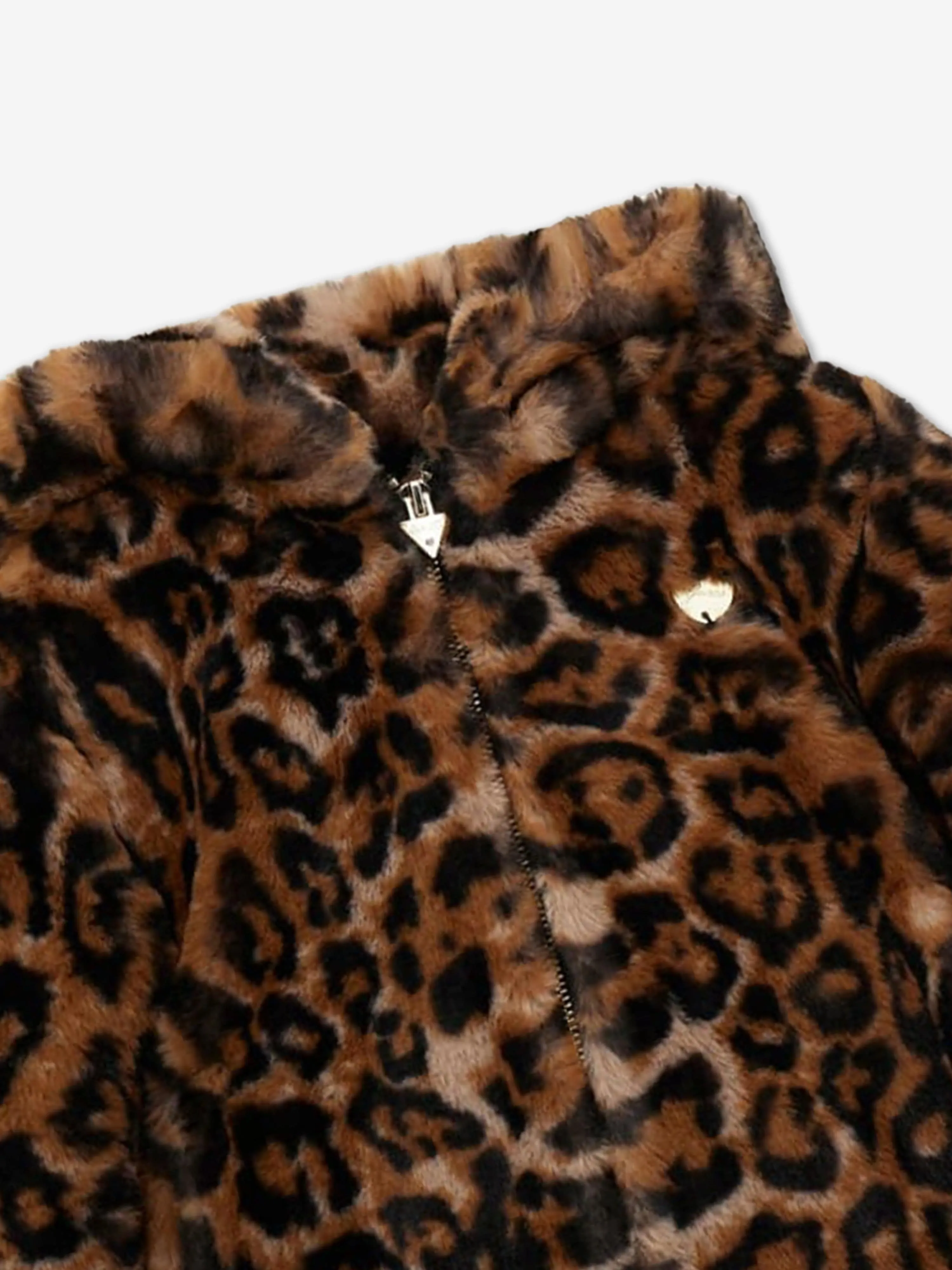 Guess Girls Kunstpelz Bomberjacke in Braun