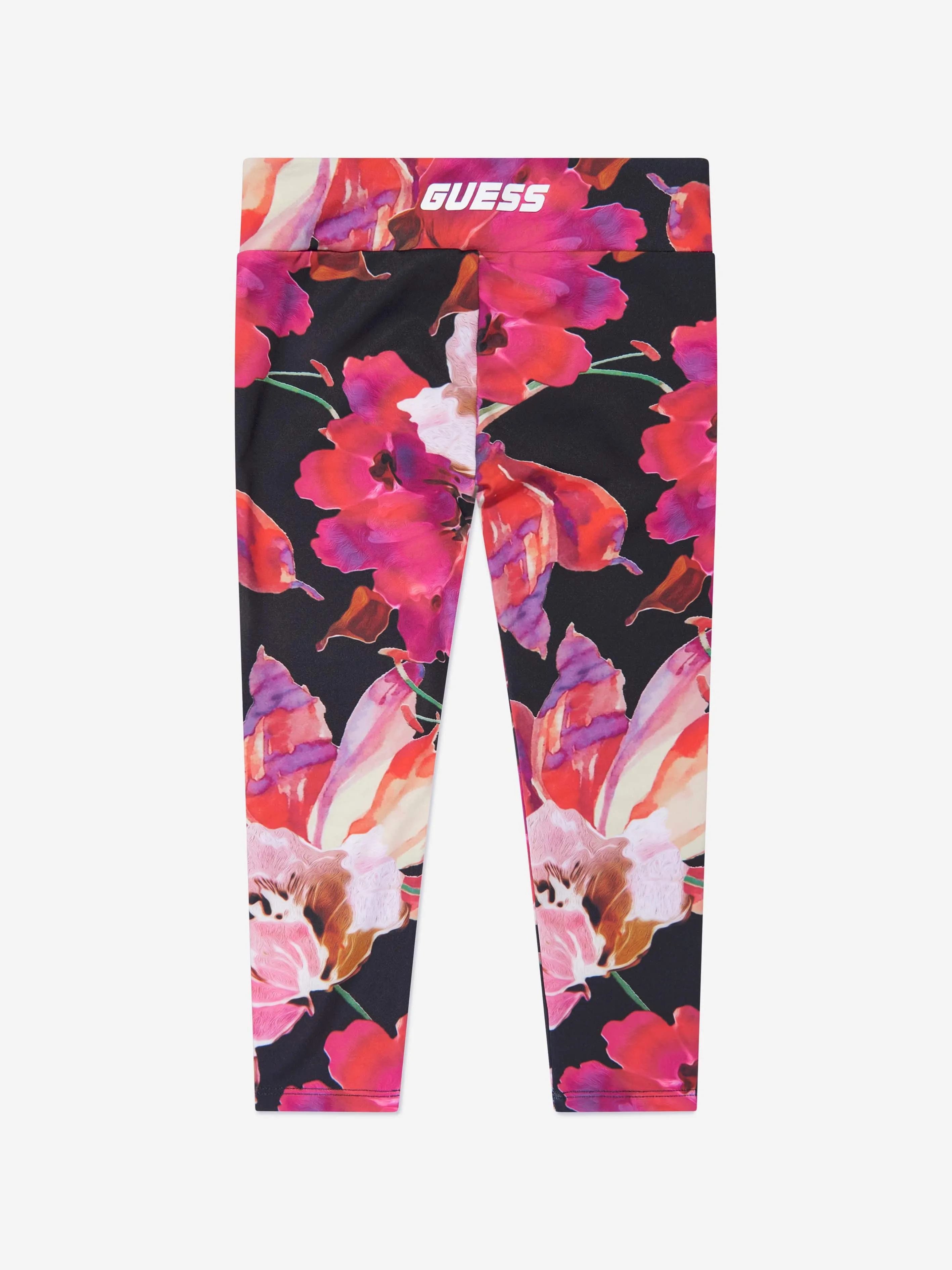 Guess Girls Blumenmuster Leggings in Rosa