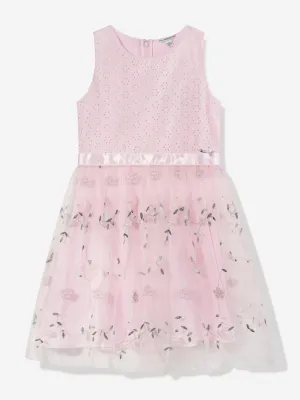 Guess Girls Blumenmuster Trägerkleid in Rosa