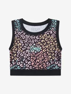 Guess Girls Leopardenprint Crop Top
