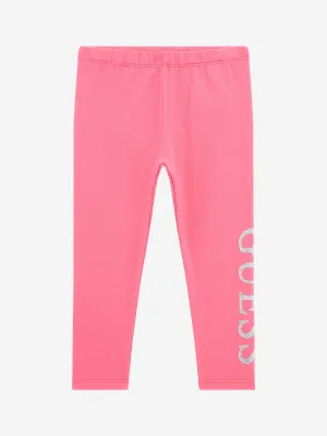 Guess Girls Logo Leggings in Rosa