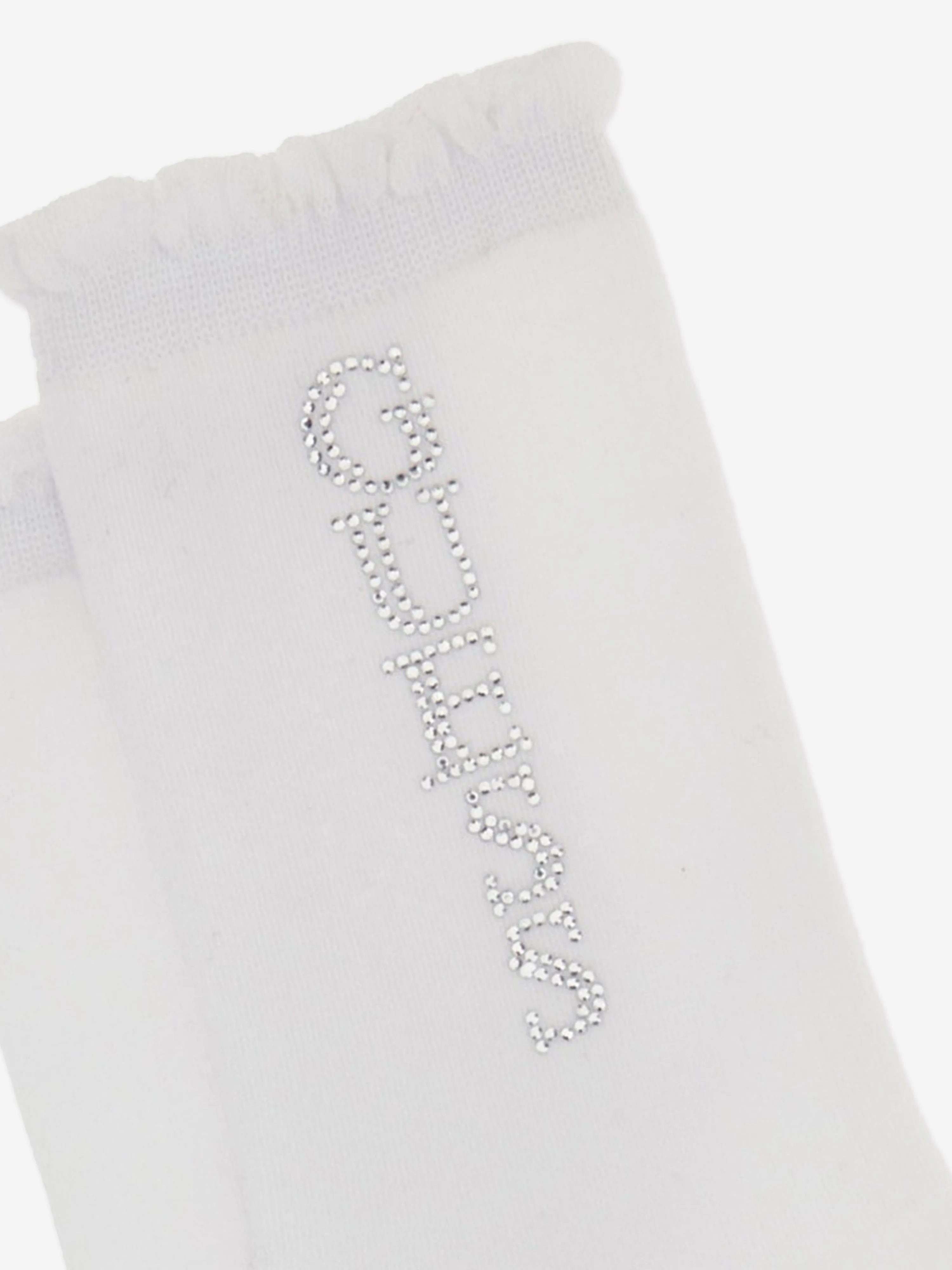 Guess Girls Logo Socken in Weiß