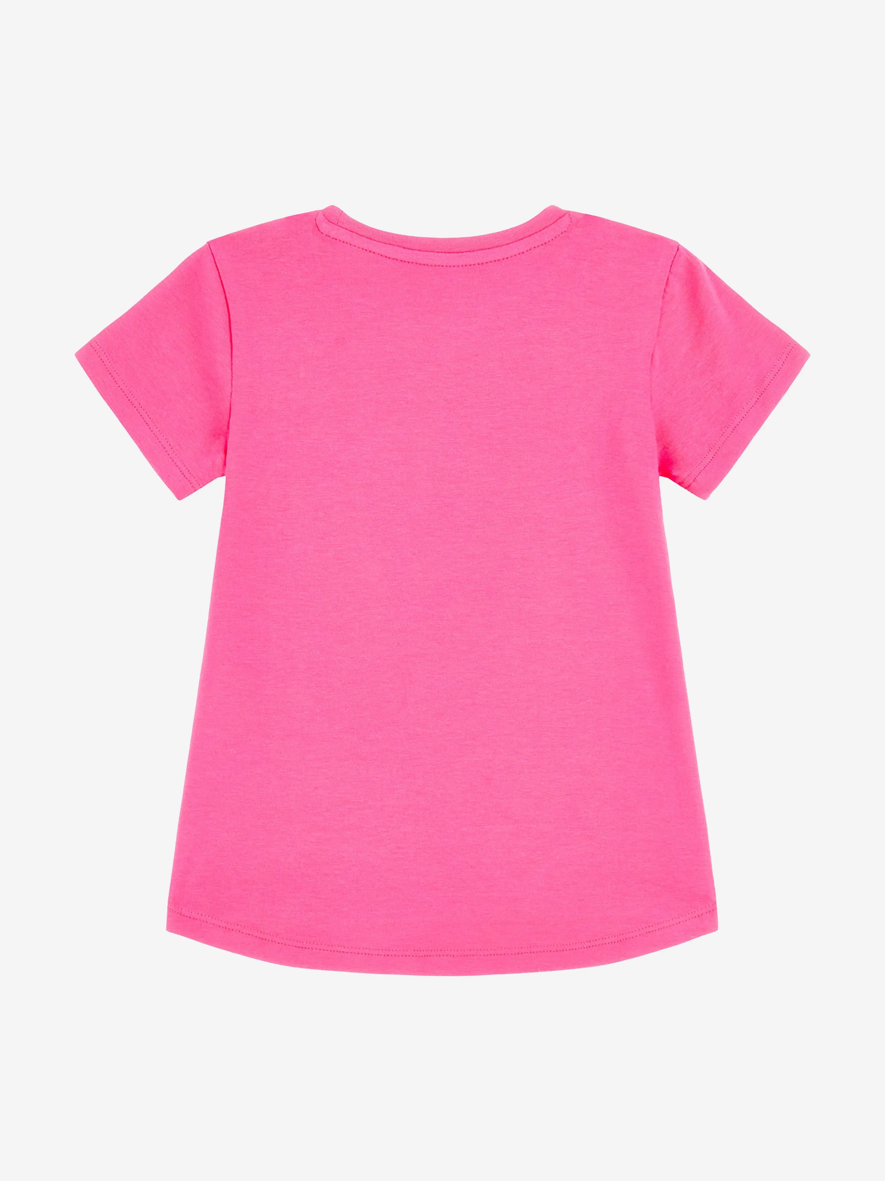 Guess Girls Logo T-Shirt in Rosa