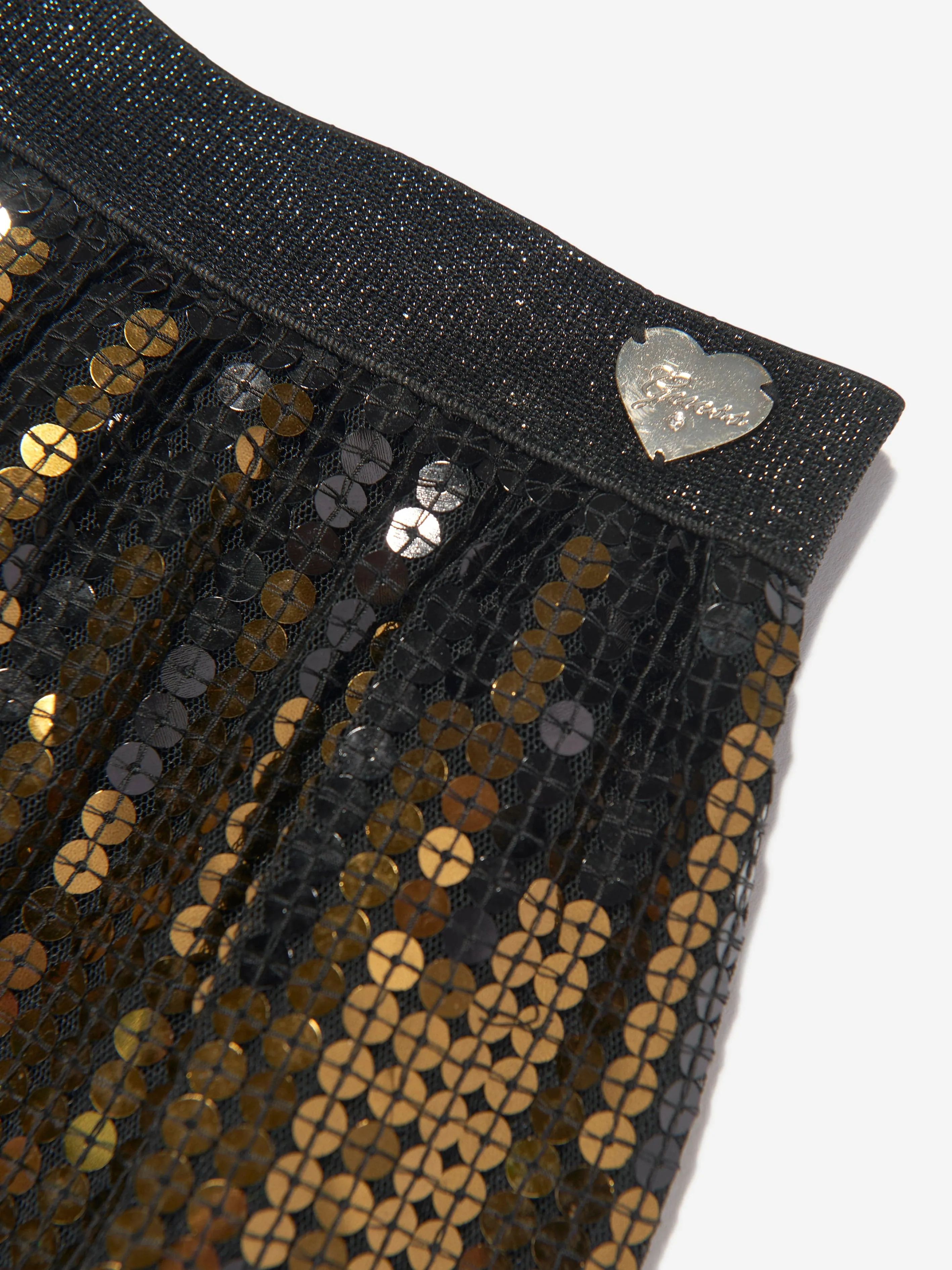 Guess Girls Pailletten-Minirock in Schwarz