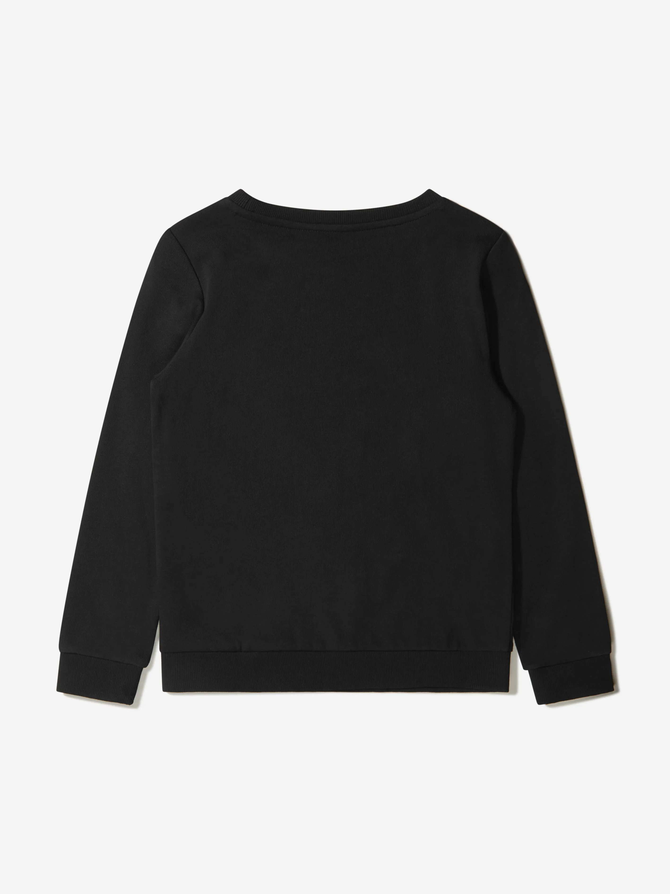 Guess Kids Logo Print Sweatshirt in Schwarz