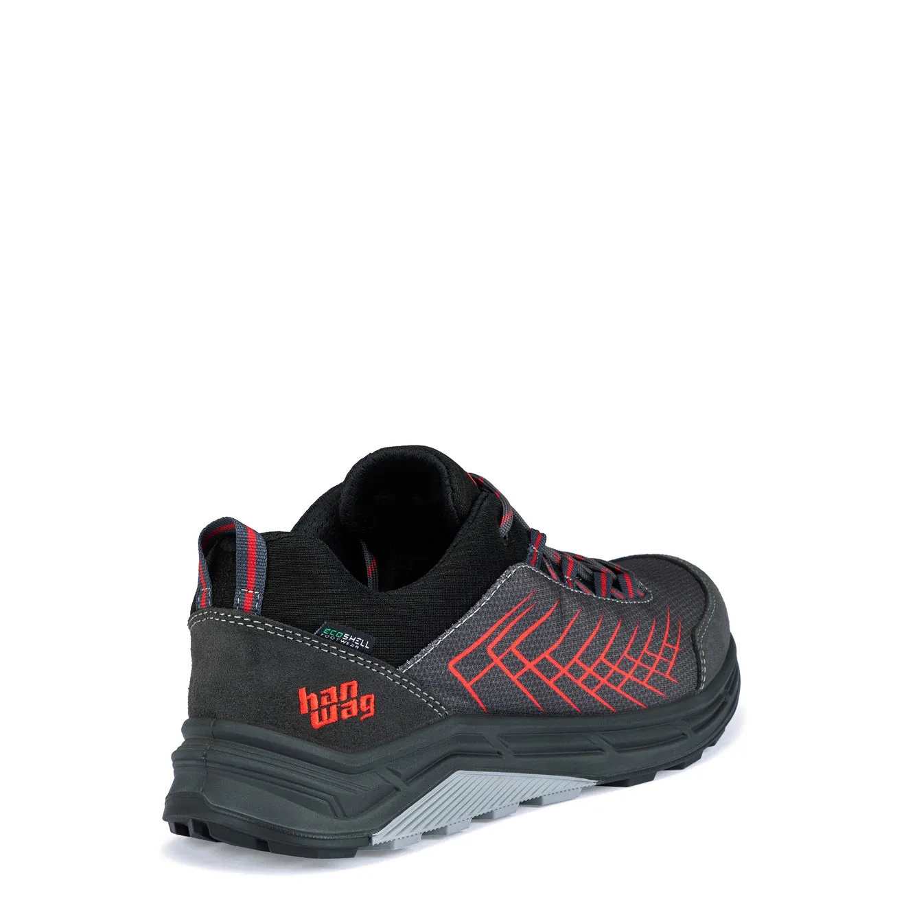 Hanwag Coastline Low Schuh Asphalt / Rot