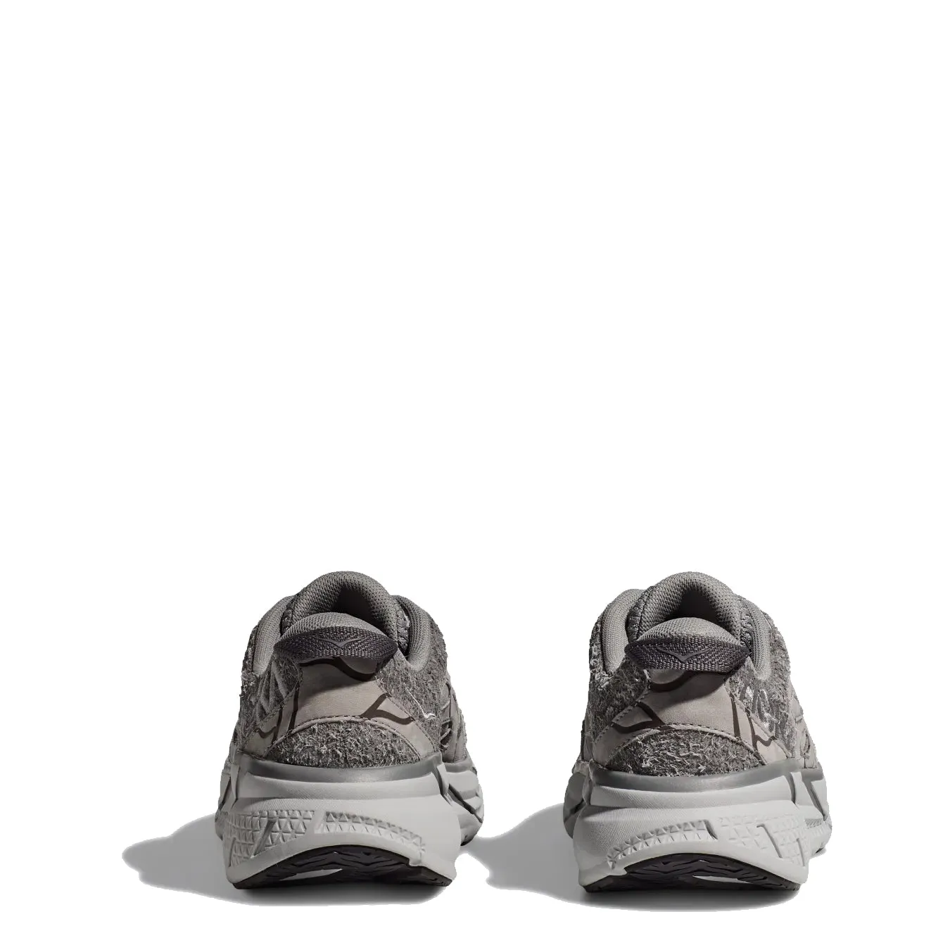 Hoka Damen Elite Terrain System Clifton L Suede TP Trainer Galaktisch Grau / Satellit Grau