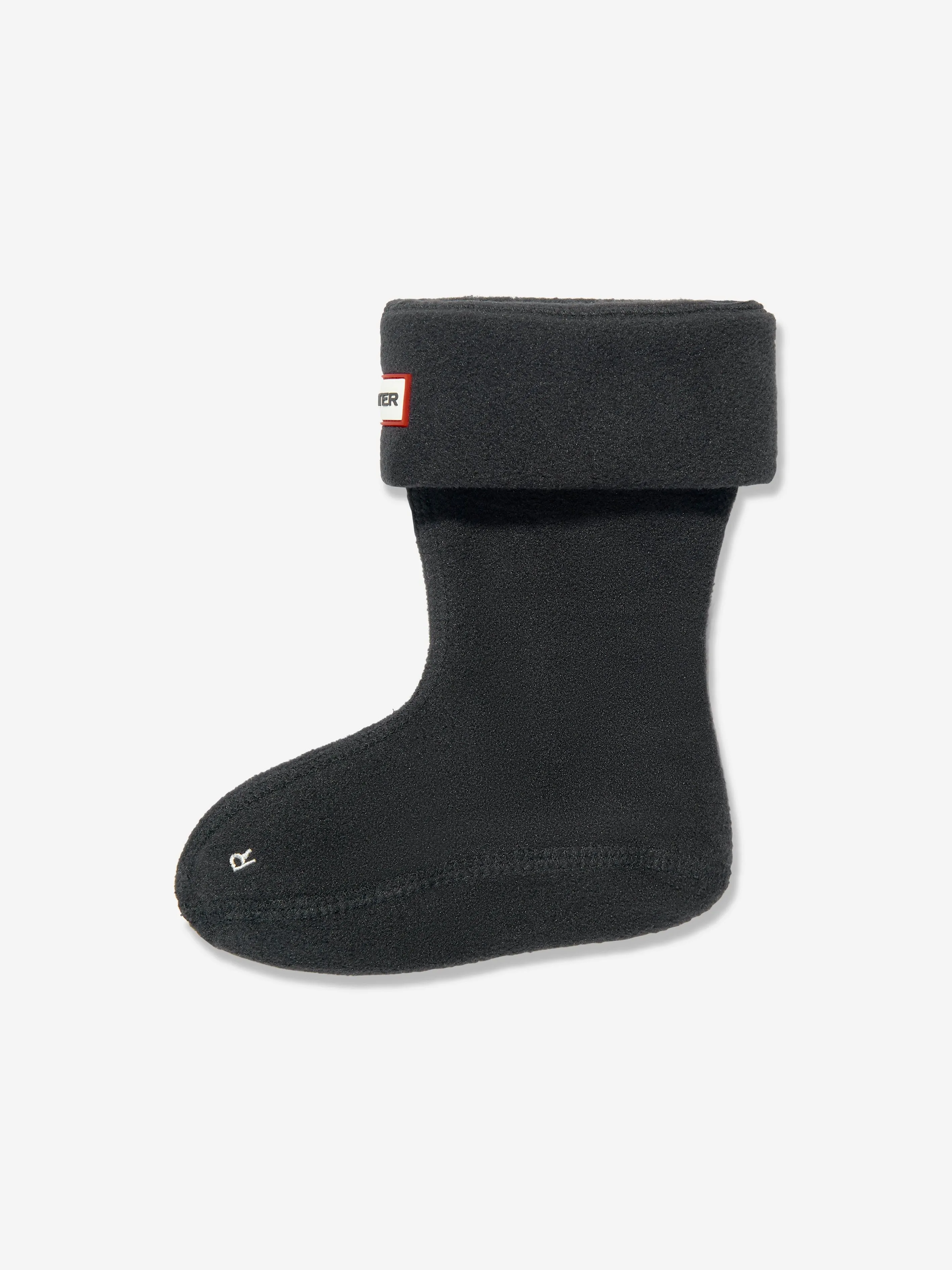 Hunter Kids Recycelte Fleece-Stiefelsocken in Schwarz