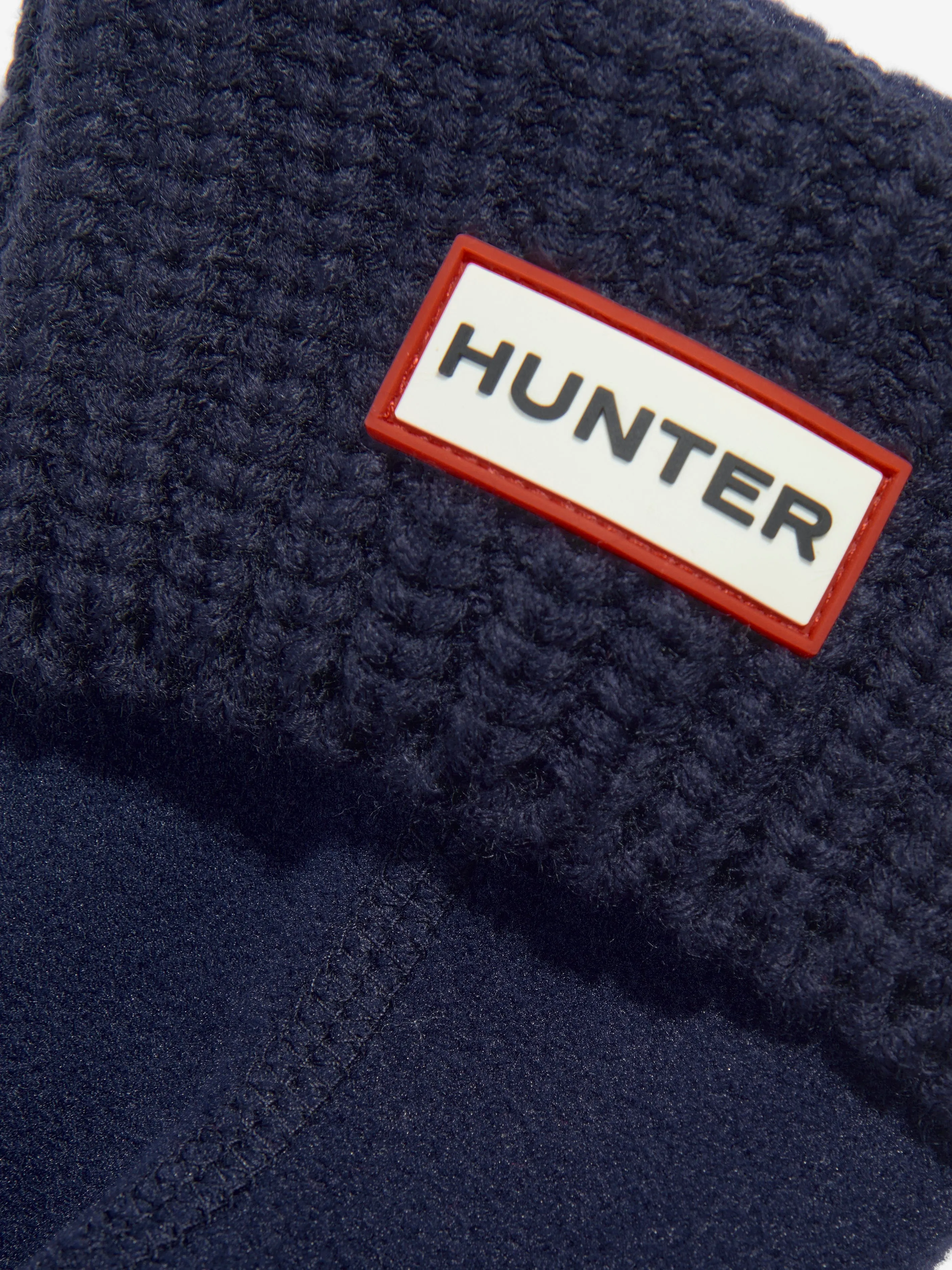 Hunter Kids Recycelte Halb-Cardigan Boot-Socken in Marineblau